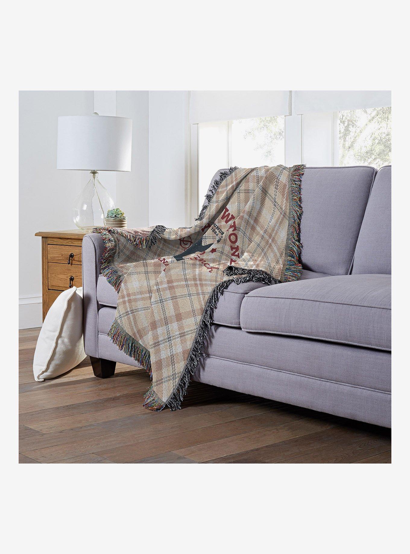 Yellowstone Bozeman Plaid Tapestry Throw, , alternate