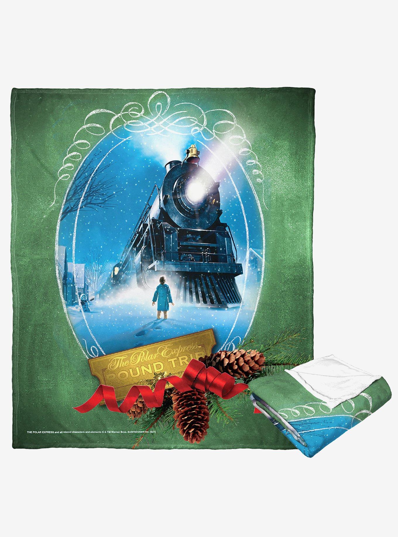 The Polar Express Round Trip Silk Touch Throw Blanket, , hi-res