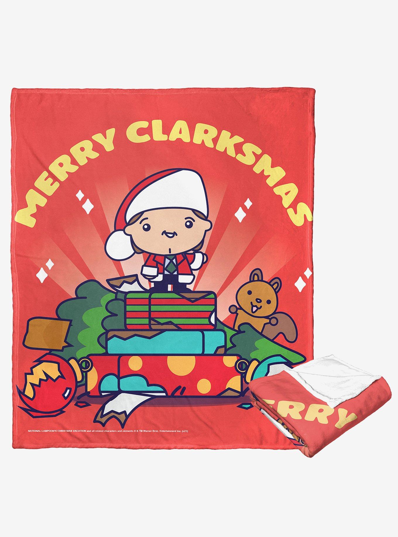 National Lampoon's Christmas Vacation Merry Clarkmas Cartoon Silk Touch Throw Blanket, , hi-res