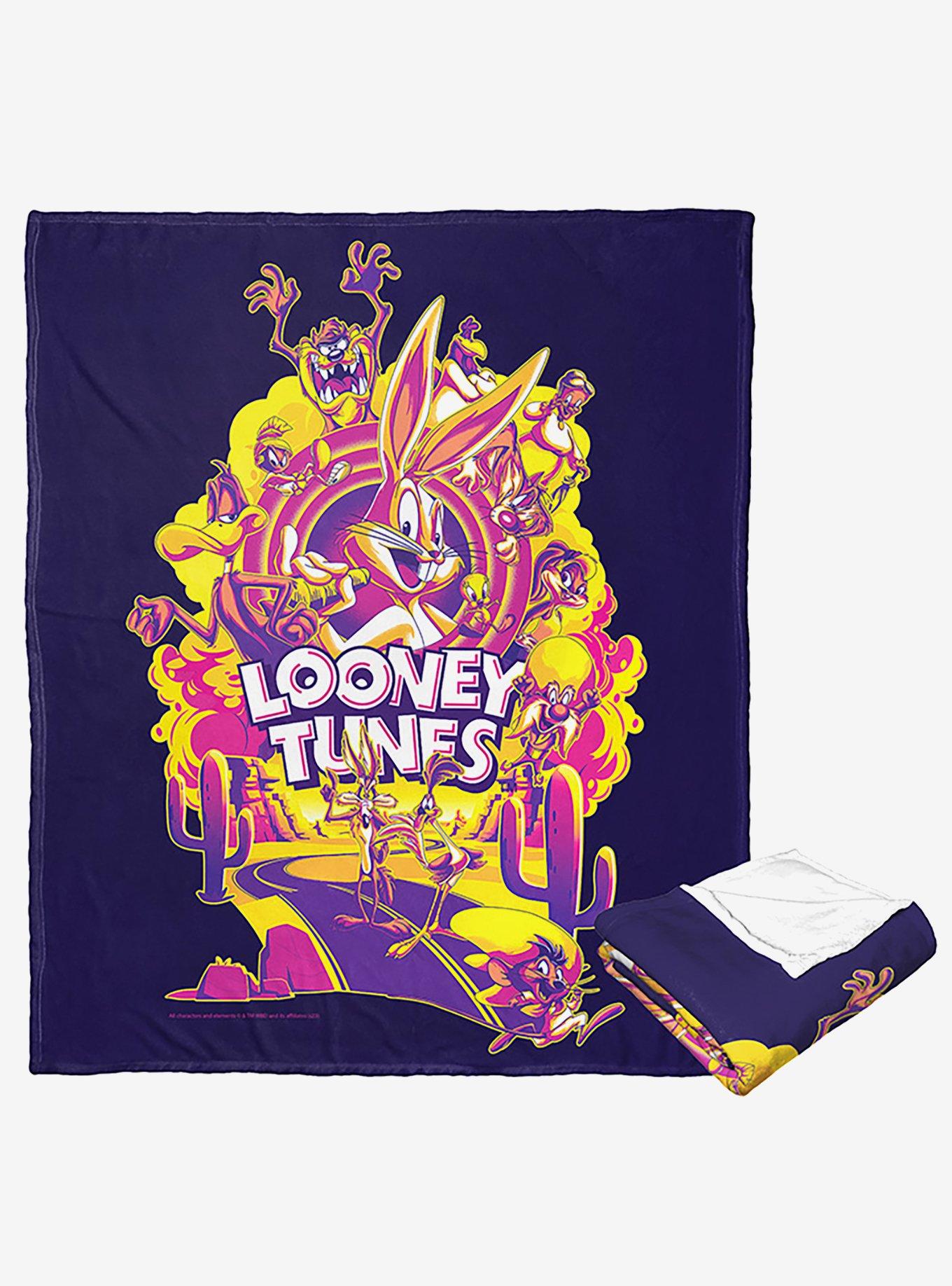 WB 100 Looney Tunes Whats Up Doc Multi Silk Touch Throw, , hi-res