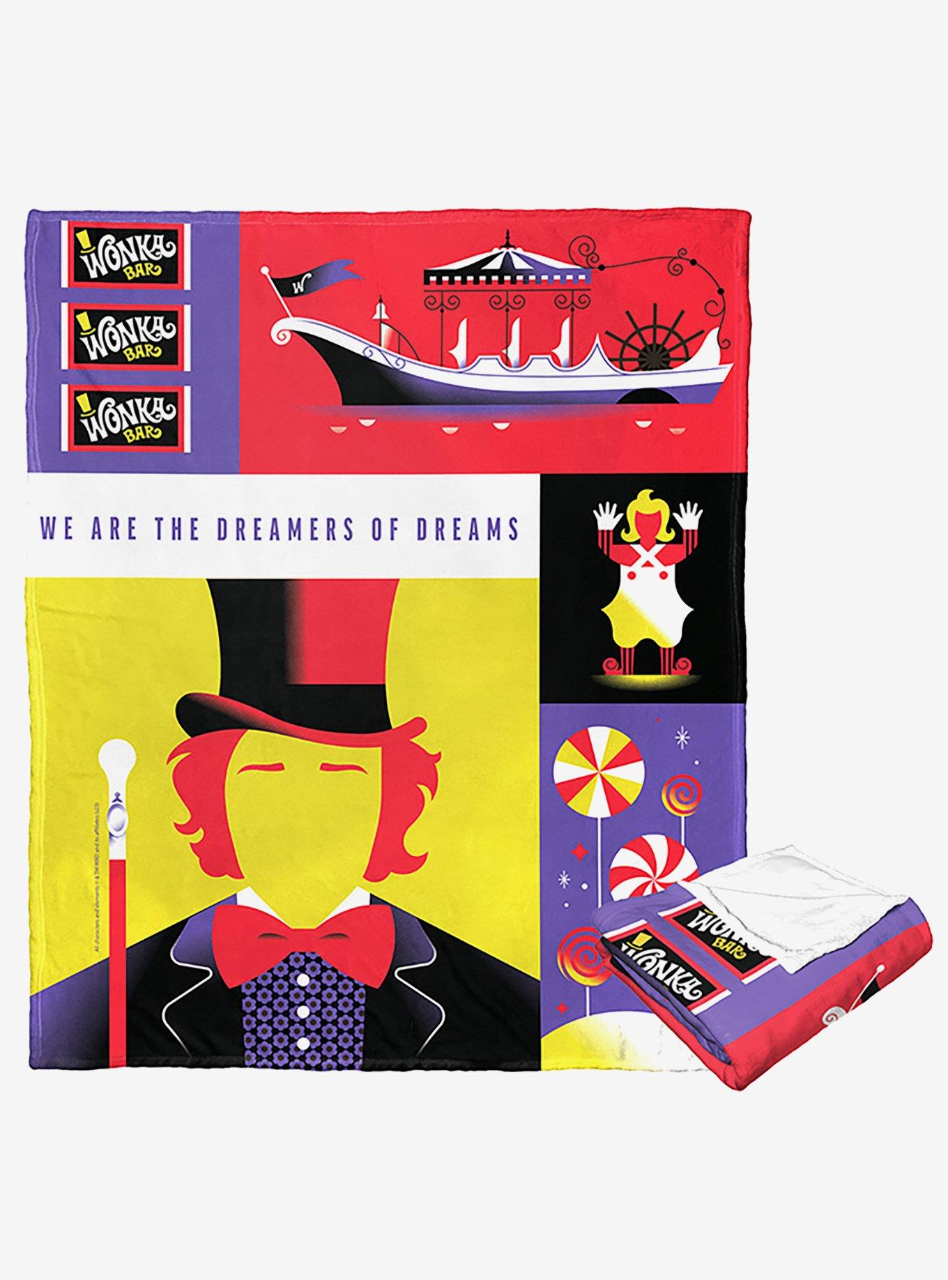 WB 100 Charlie And The Chocolate Factory Dreamer Of Dreams Silk Touch Throw, , hi-res