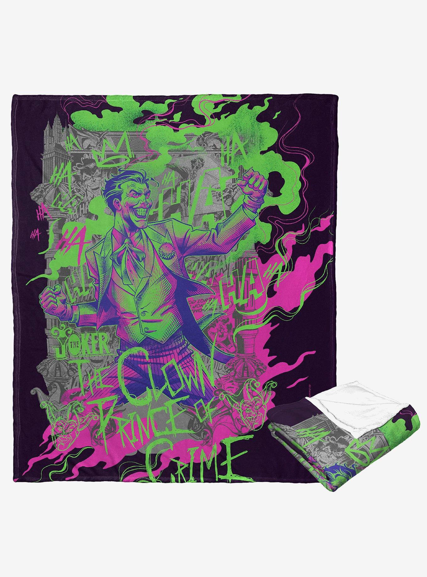 WB 100 DC Batman The Joker Clown Prince Silk Touch Throw, , hi-res