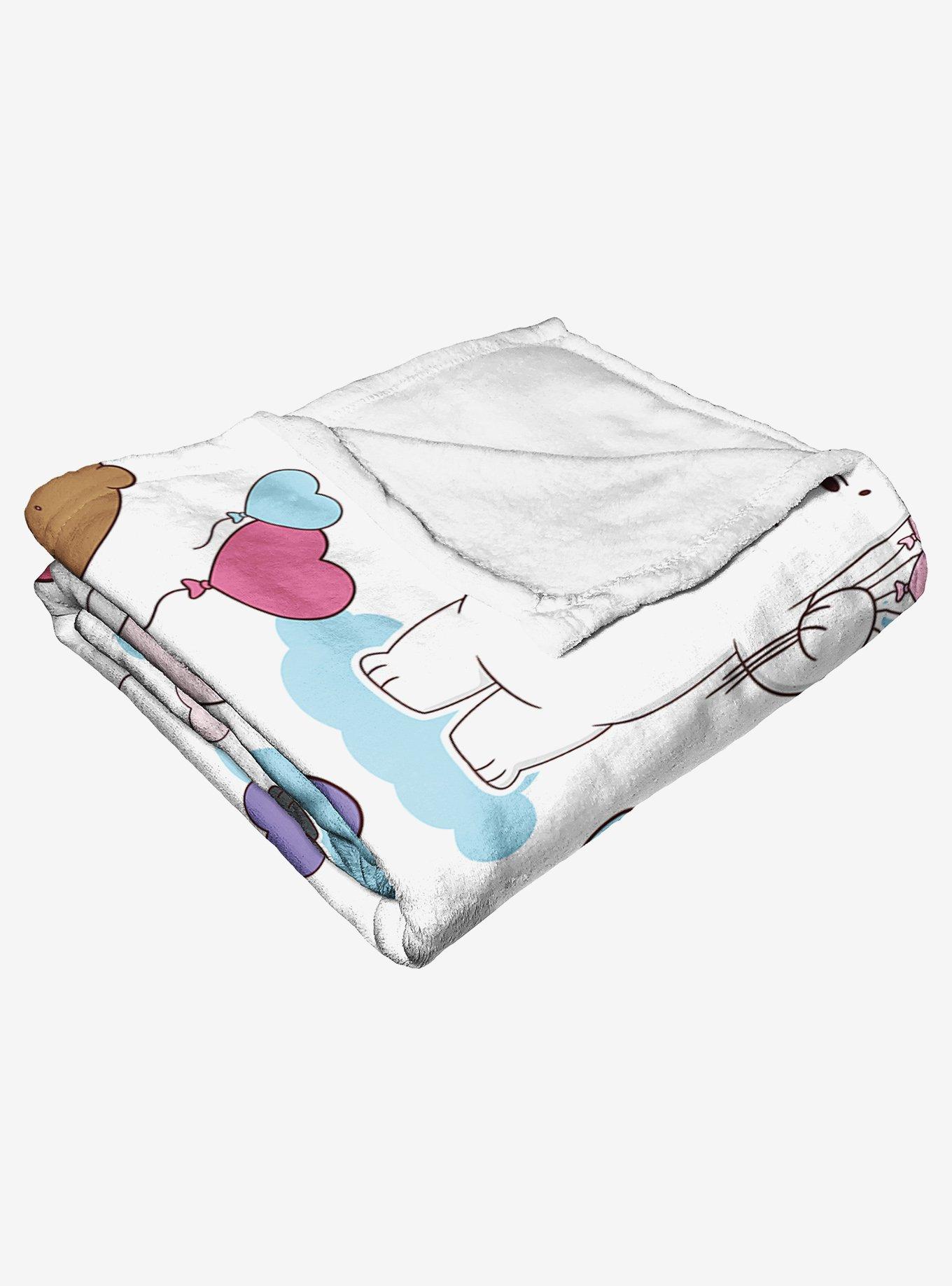 We Bare Bears Bears And Balloons Silk Touch Throw, , alternate