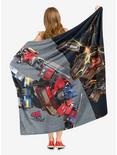 Transformers: Rise Of The Beasts Scourge Versus Optimus Prime Silk Touch Throw, , alternate