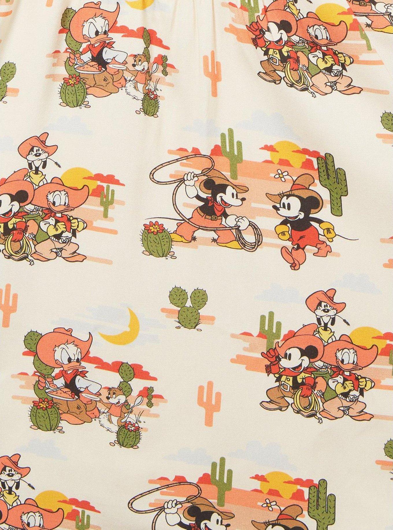 Her Universe Disney Mickey and Friends Western Allover Print Smock Dress - BoxLunch Exclusive, , alternate