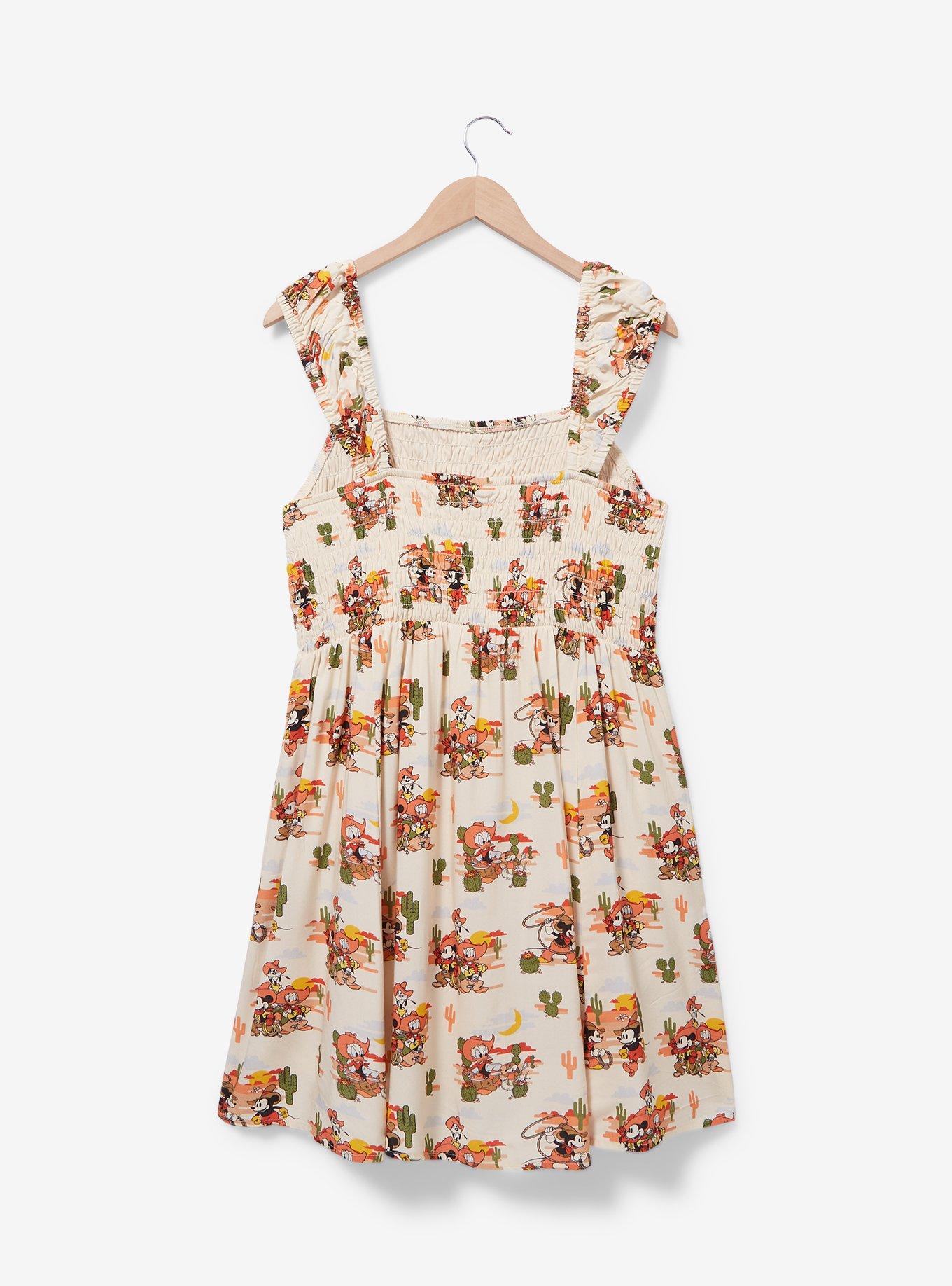 Disney Mickey Mouse and Friends Western Plus Size Smock Dress — BoxLunch Exclusive, , hi-res