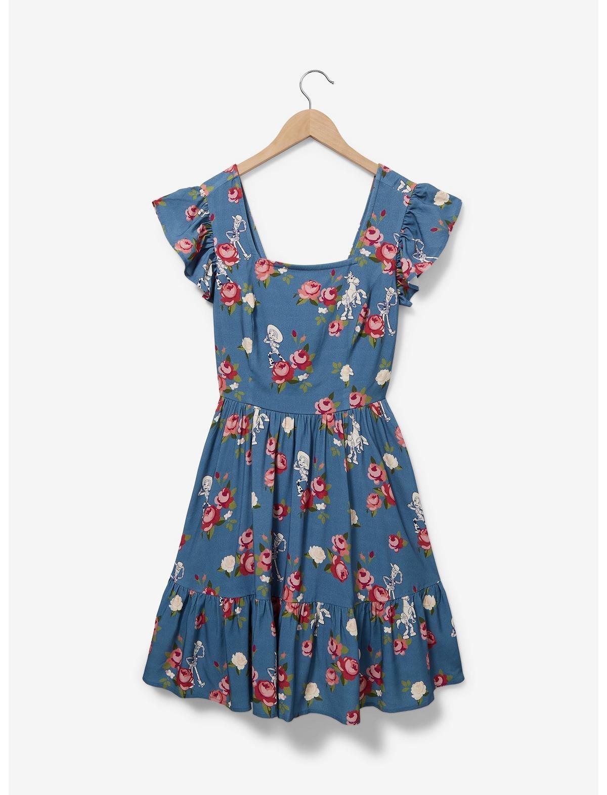 Her Universe Disney Pixar Toy Story Woody's Roundup Floral Tie-Back Dress — BoxLunch Exclusive, , hi-res