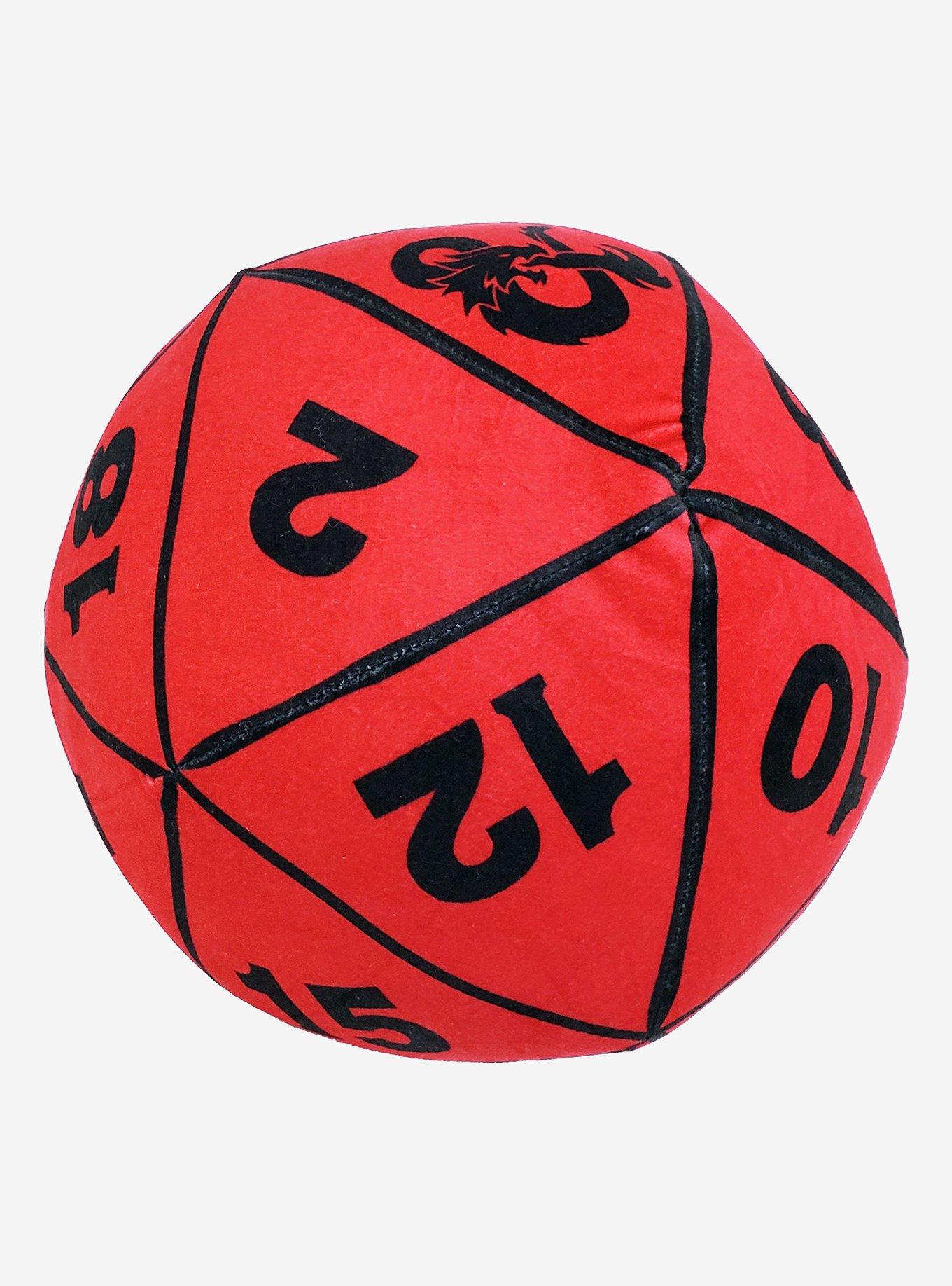 Dungeons And Dragons Red D20 Dice Travel Cloud Pillow