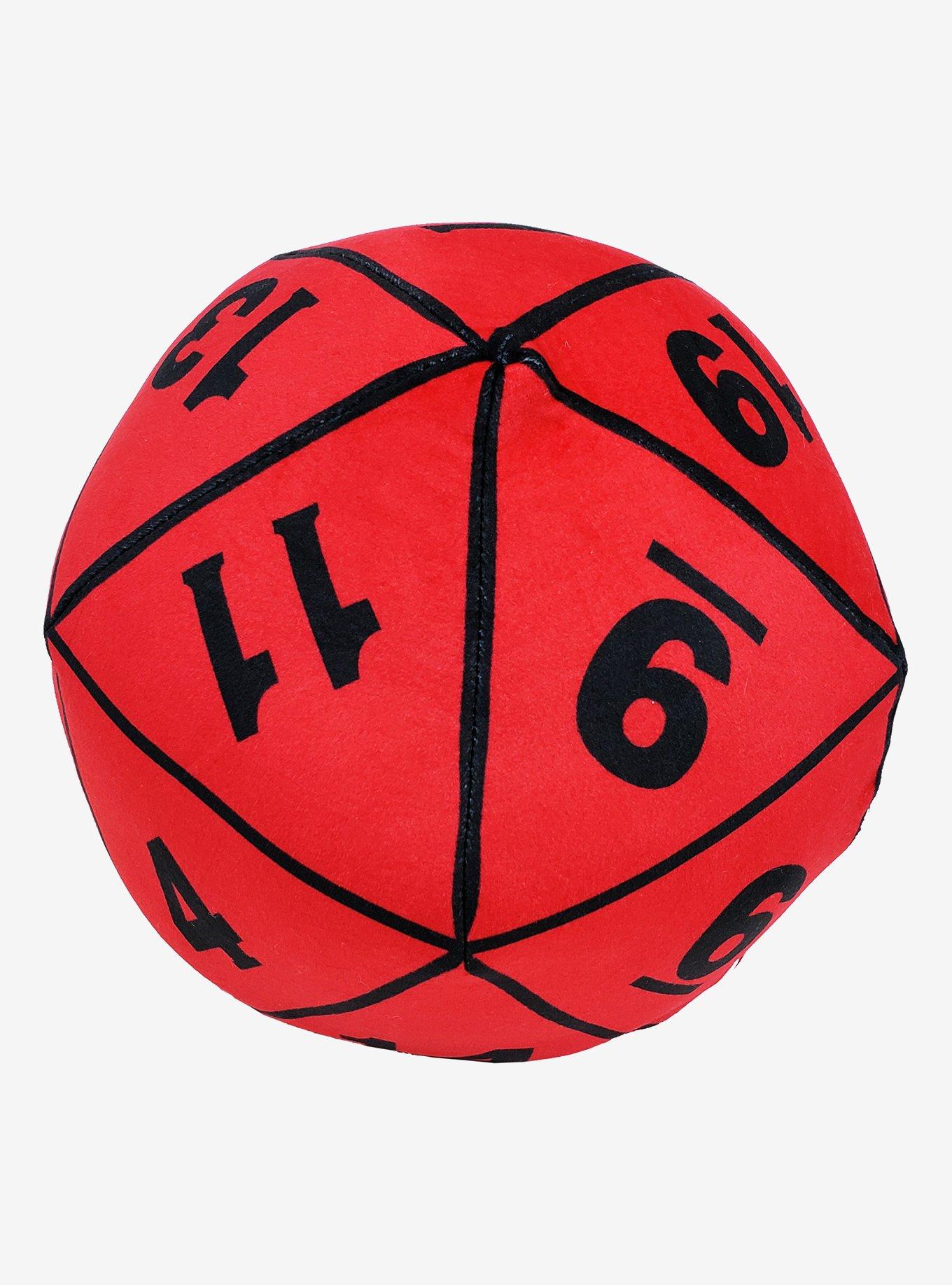 Dungeons And Dragons Red D20 Dice Travel Cloud Pillow, , alternate