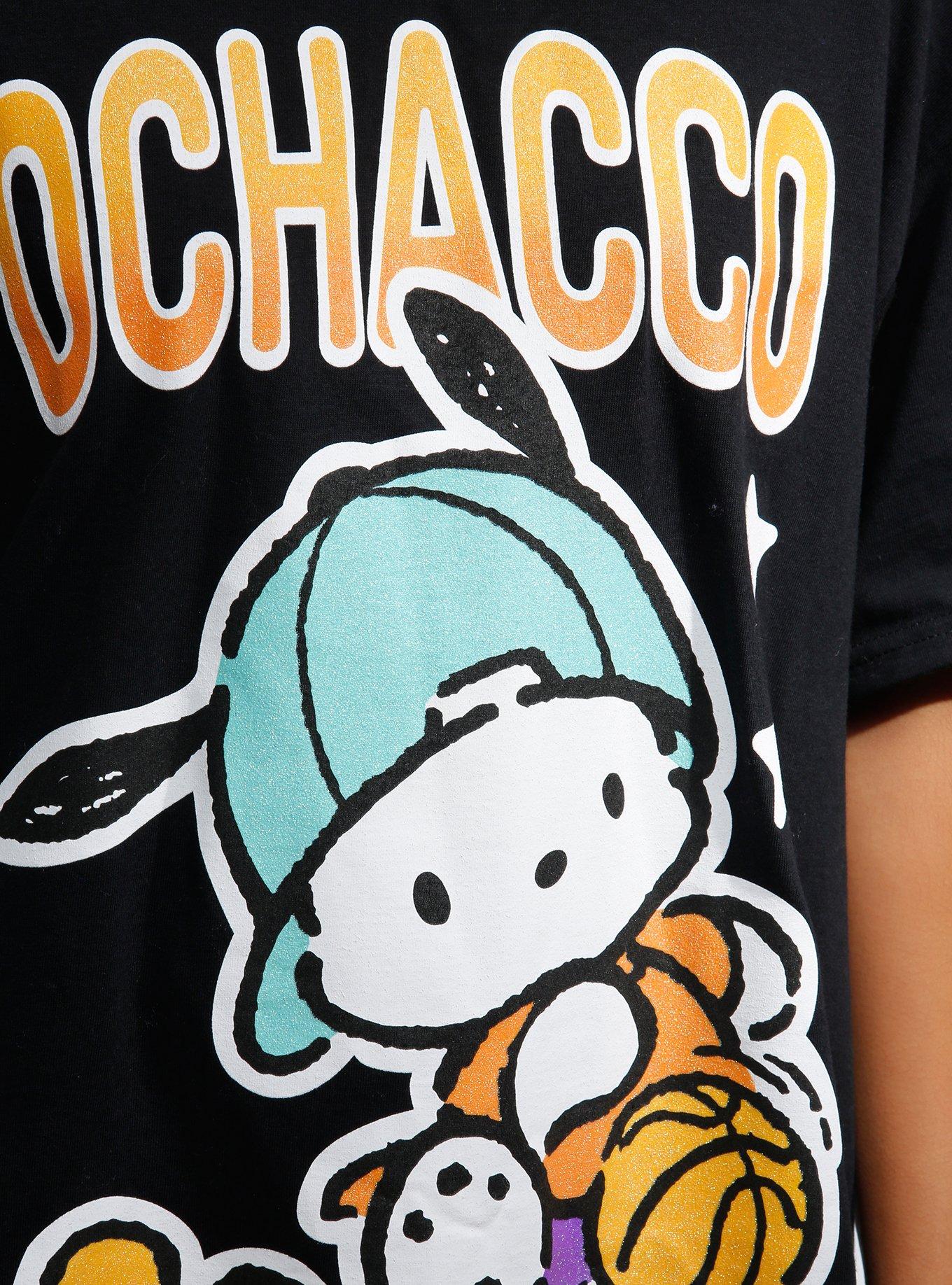 Pochacco Baller Glitter Girls Oversized T-Shirt, MULTI, alternate