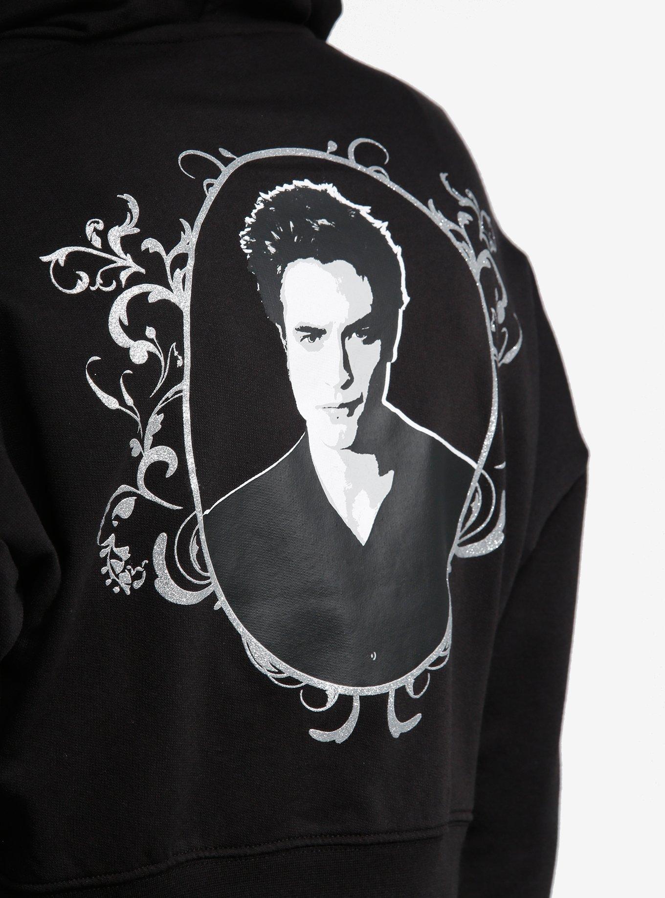 The Twilight Saga Edward Rhinestone Hoodie, BLACK, alternate