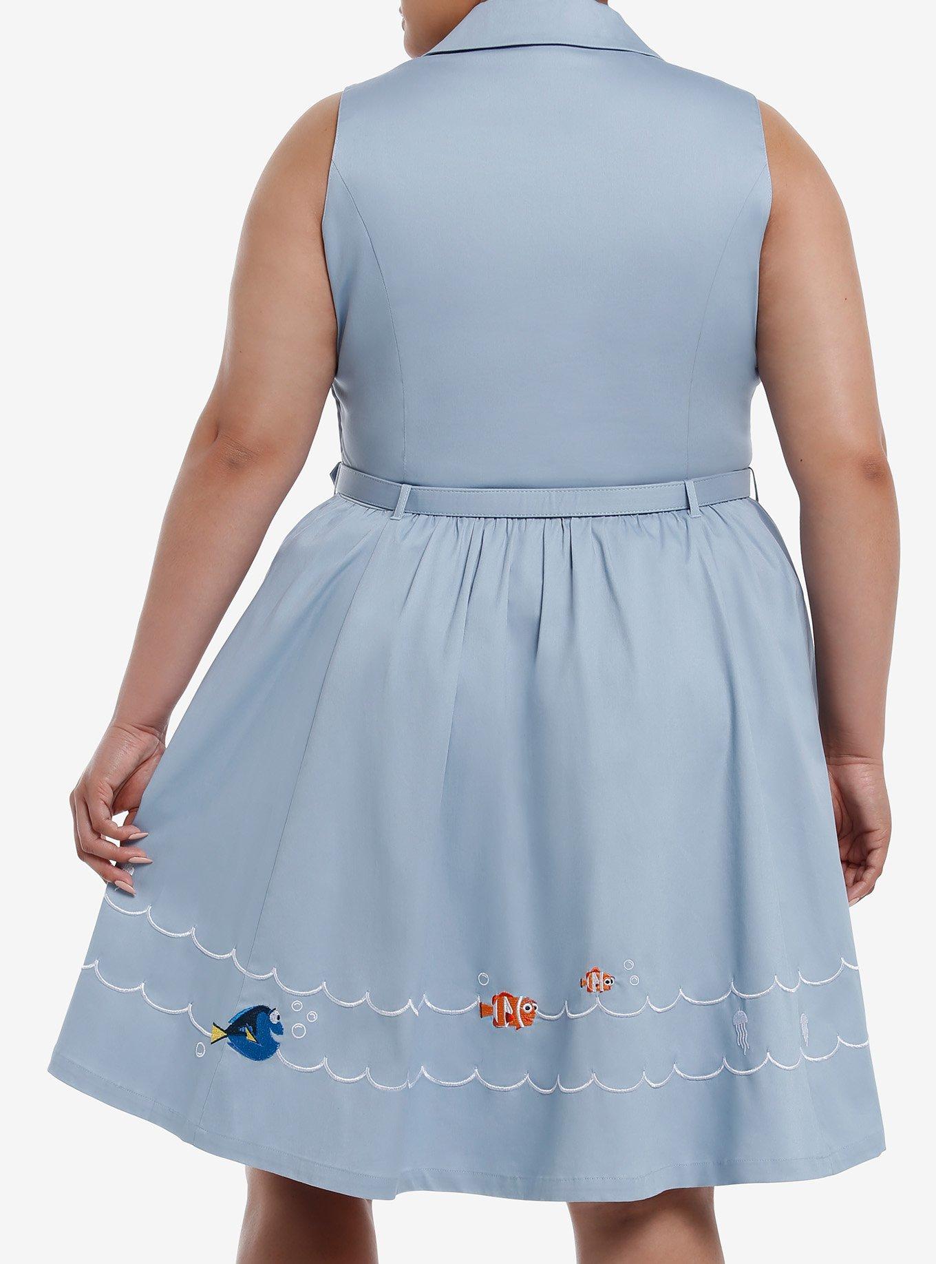 Her Universe Disney Pixar Finding Nemo Retro Dress Plus Size Her Universe Exclusive, SLATE, alternate