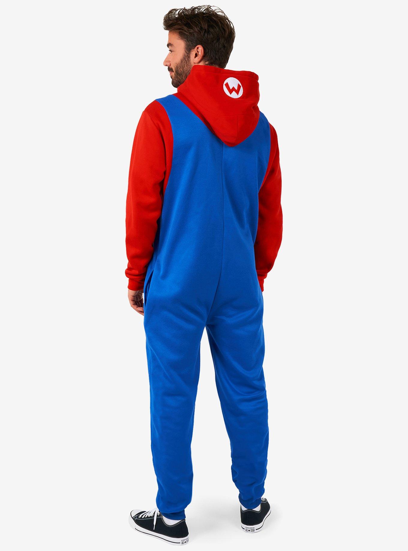 Super Mario Bros. Mario Onesie, BLUE  RED, alternate