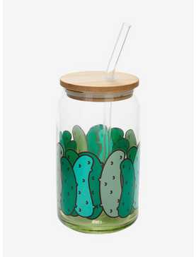 Pickle Jar Glass Travel Cup, , hi-res