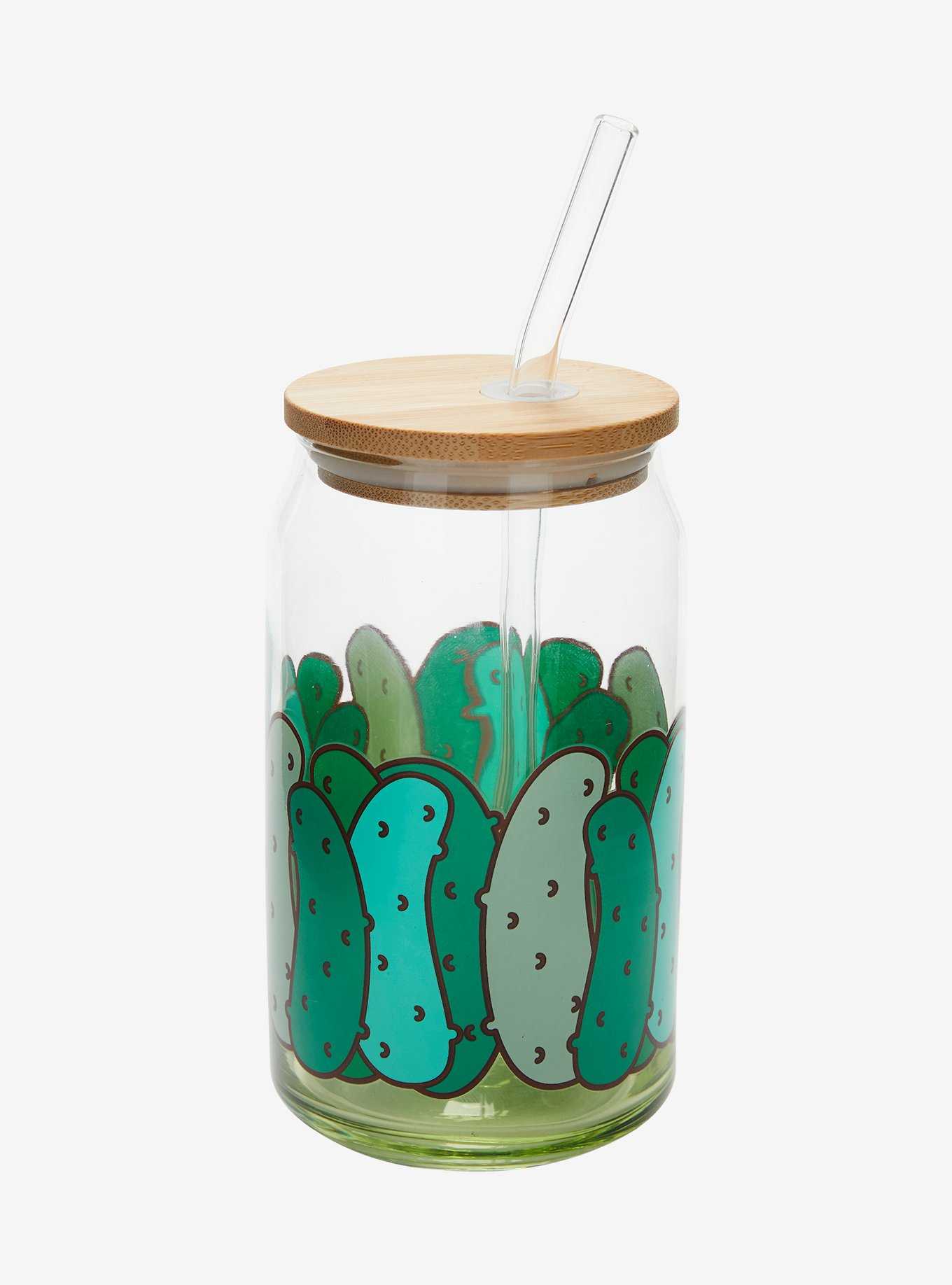 Pickle Jar Glass Travel Cup, , hi-res