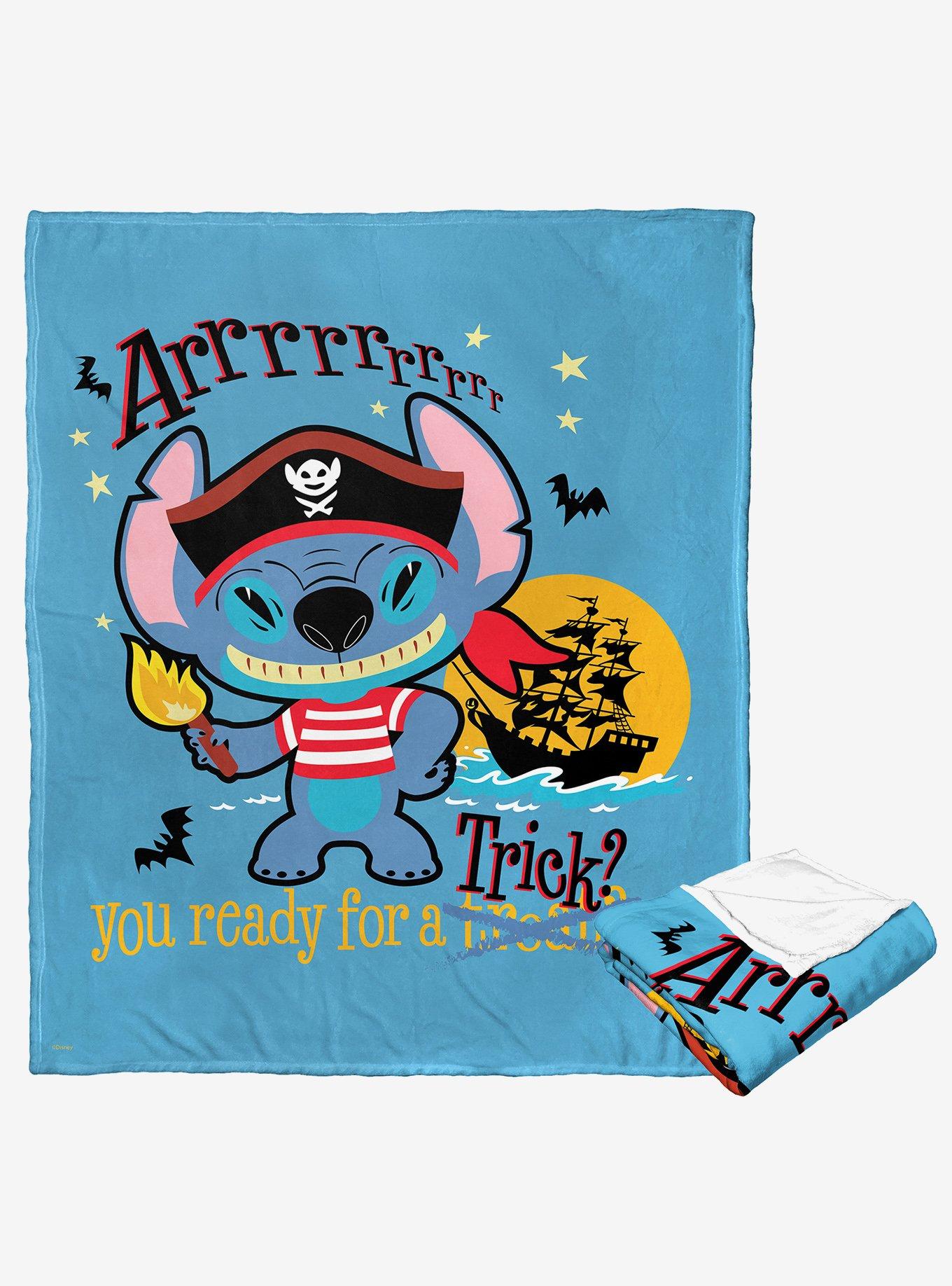 Disney Lilo And Stitch Pirate Stitch Silk Touch Throw Blanket, , hi-res