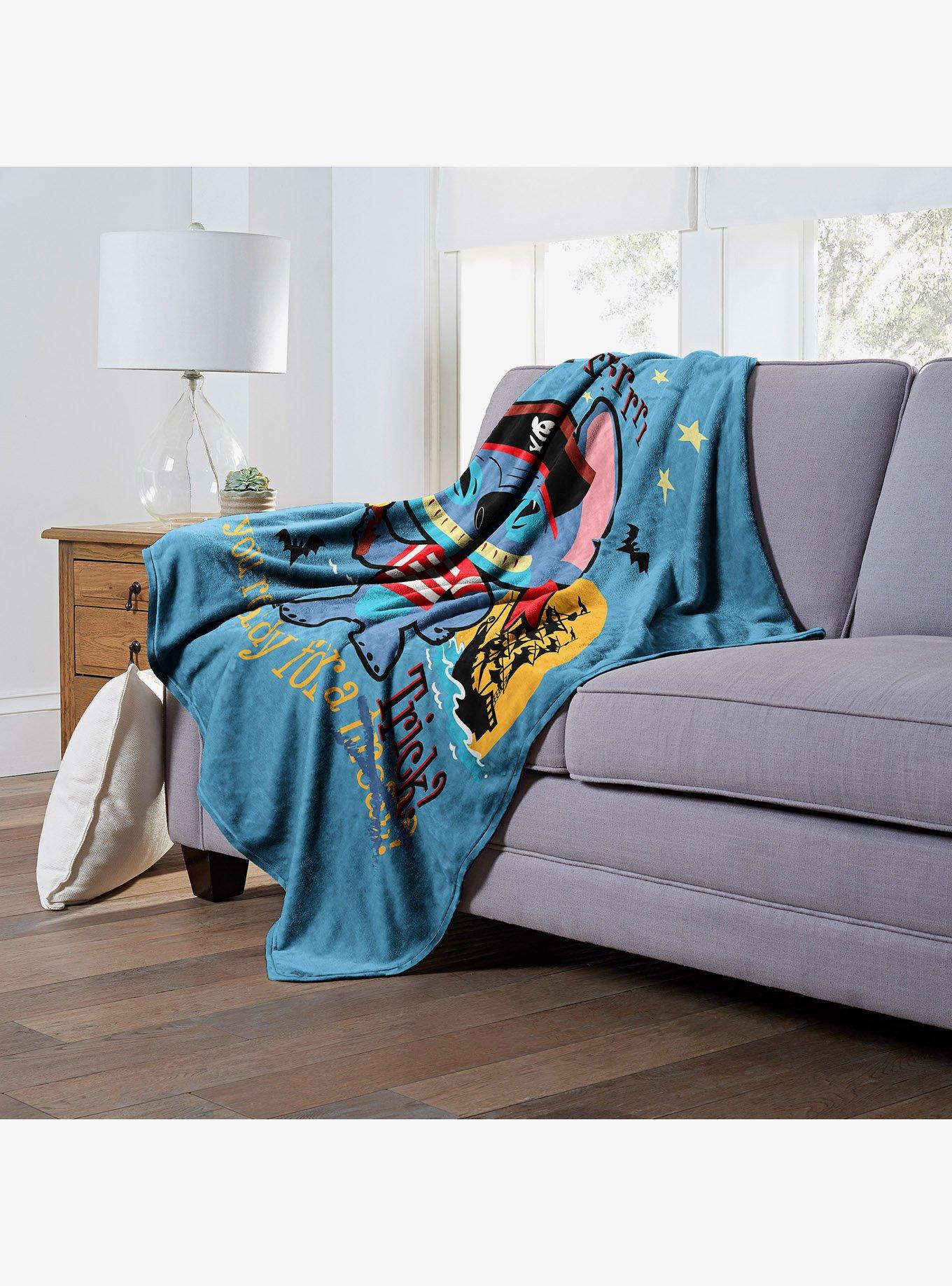 Disney Lilo And Stitch Pirate Stitch Silk Touch Throw Blanket, , alternate