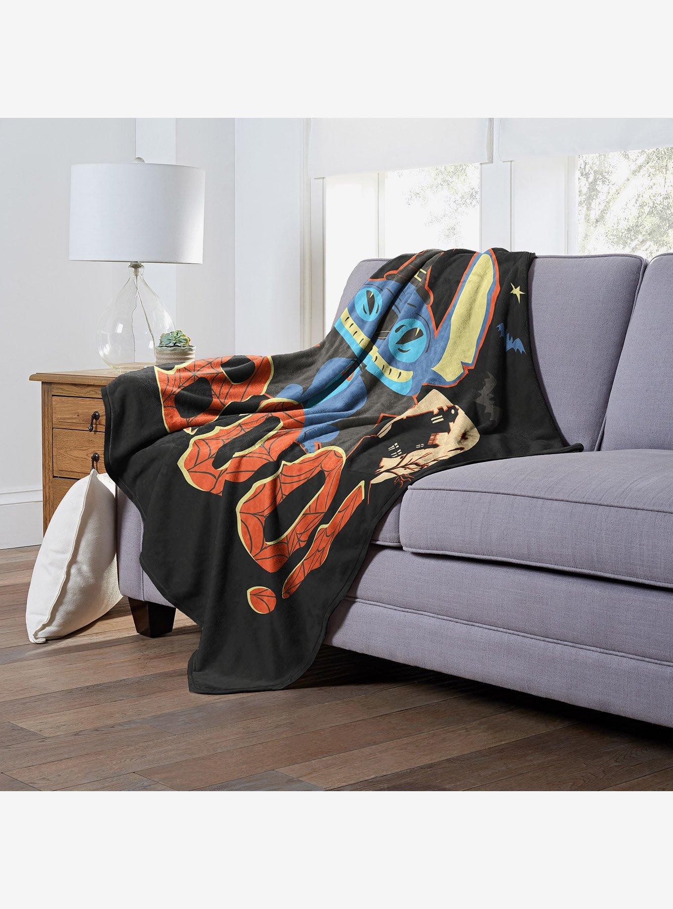 Disney Lilo And Stitch Witch Stitch Boo Silk Touch Throw Blanket, , alternate