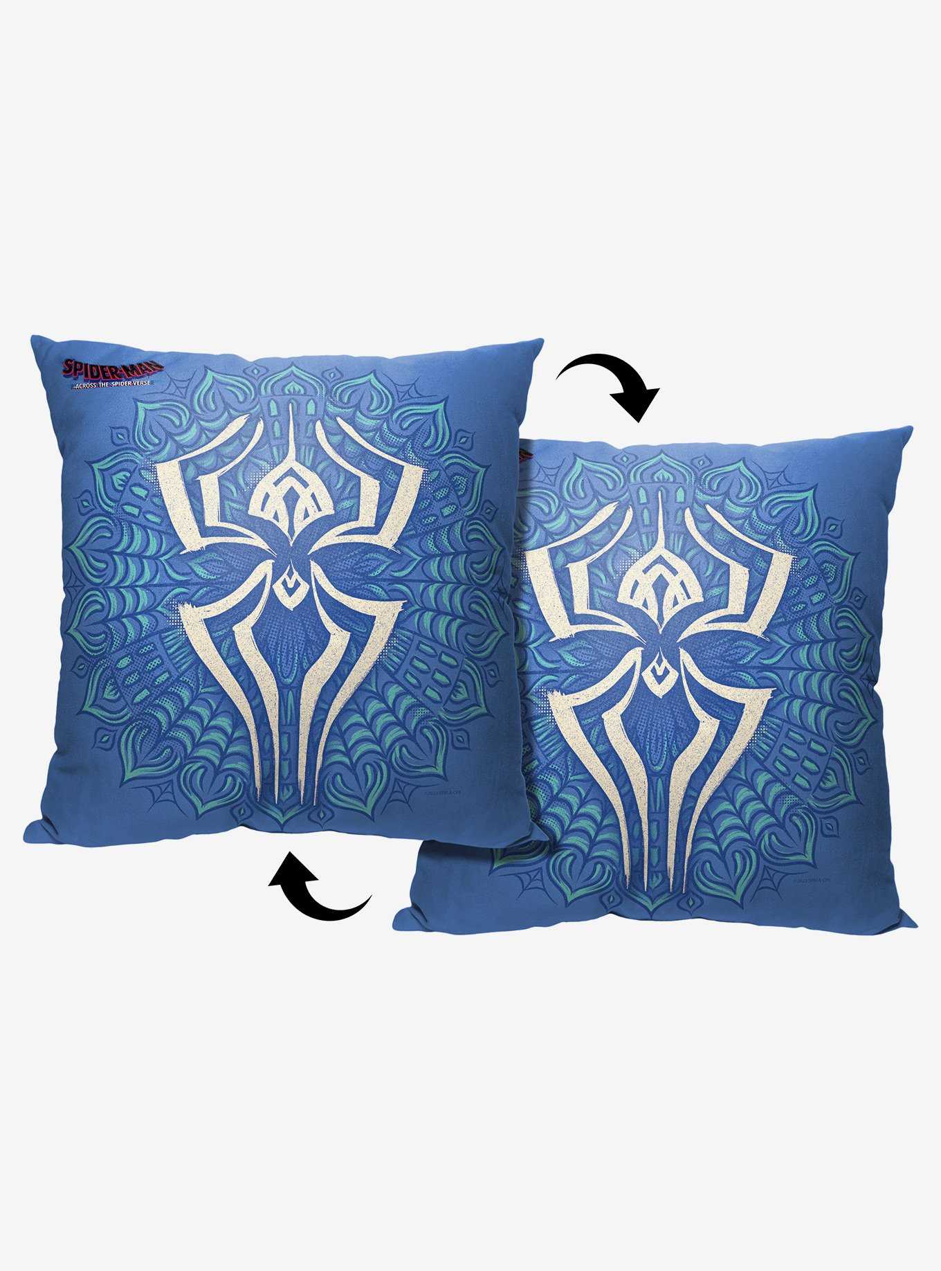 Marvel Spider-Man Across The Spiderverse India Emblem Printed Throw Pillow, , hi-res