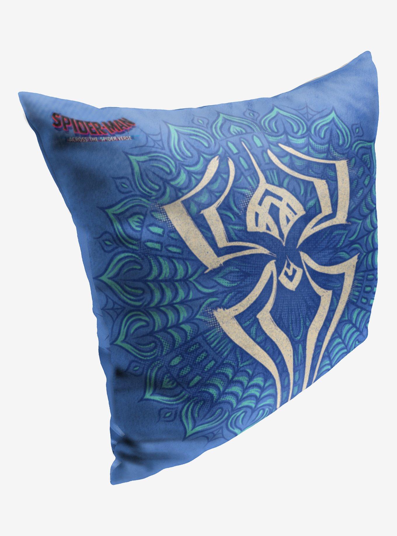 Marvel Spider-Man Across The Spiderverse India Emblem Printed Throw Pillow, , alternate