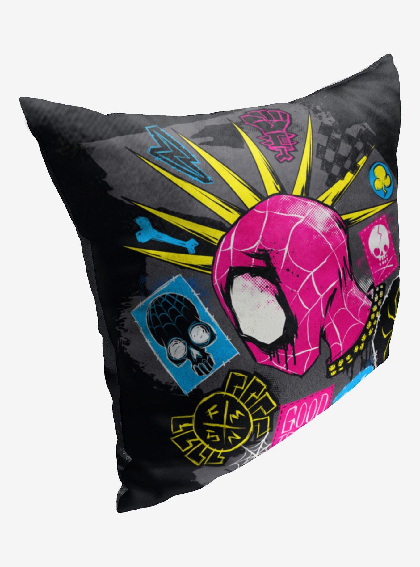 Marvel Spider-Man Across The Spiderverse Good Trouble Printed Throw Pillow, , alternate