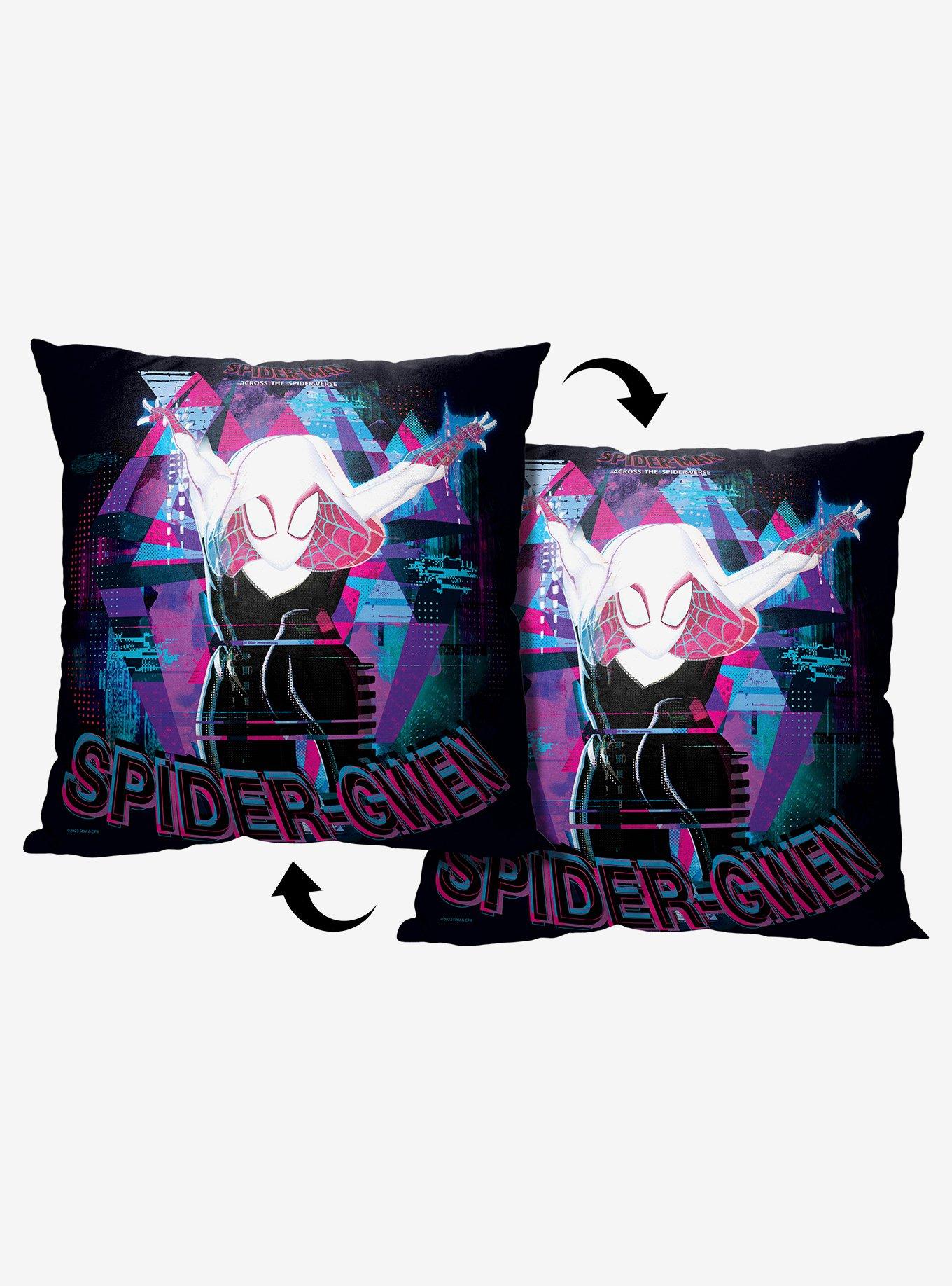 Marvel Spider-Man Across The Spiderverse Glitchy Gwen Printed Throw Pillow, , alternate