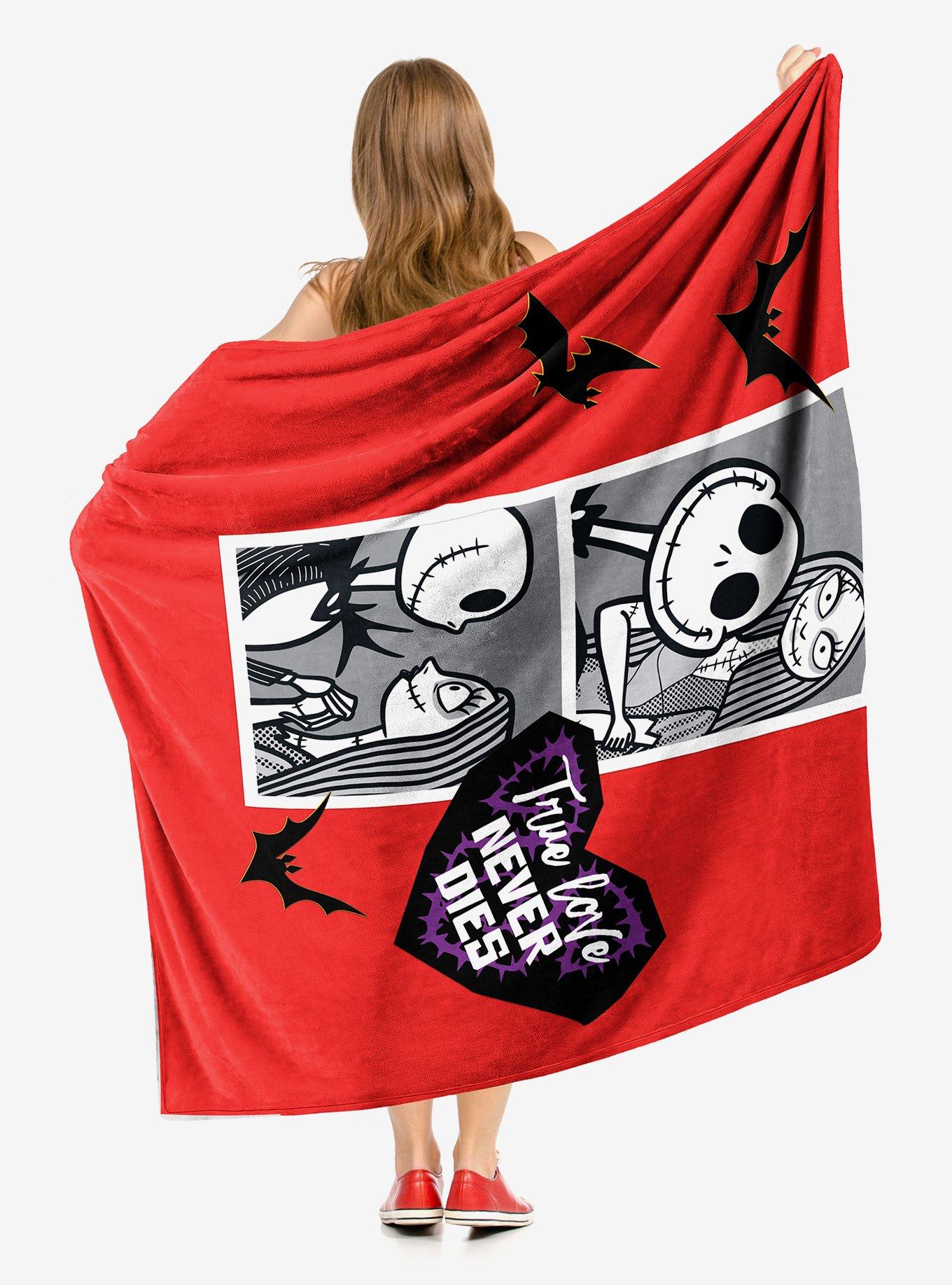 Disney The Nightmare Before Christmas Love Photos Silk Touch Throw, , alternate
