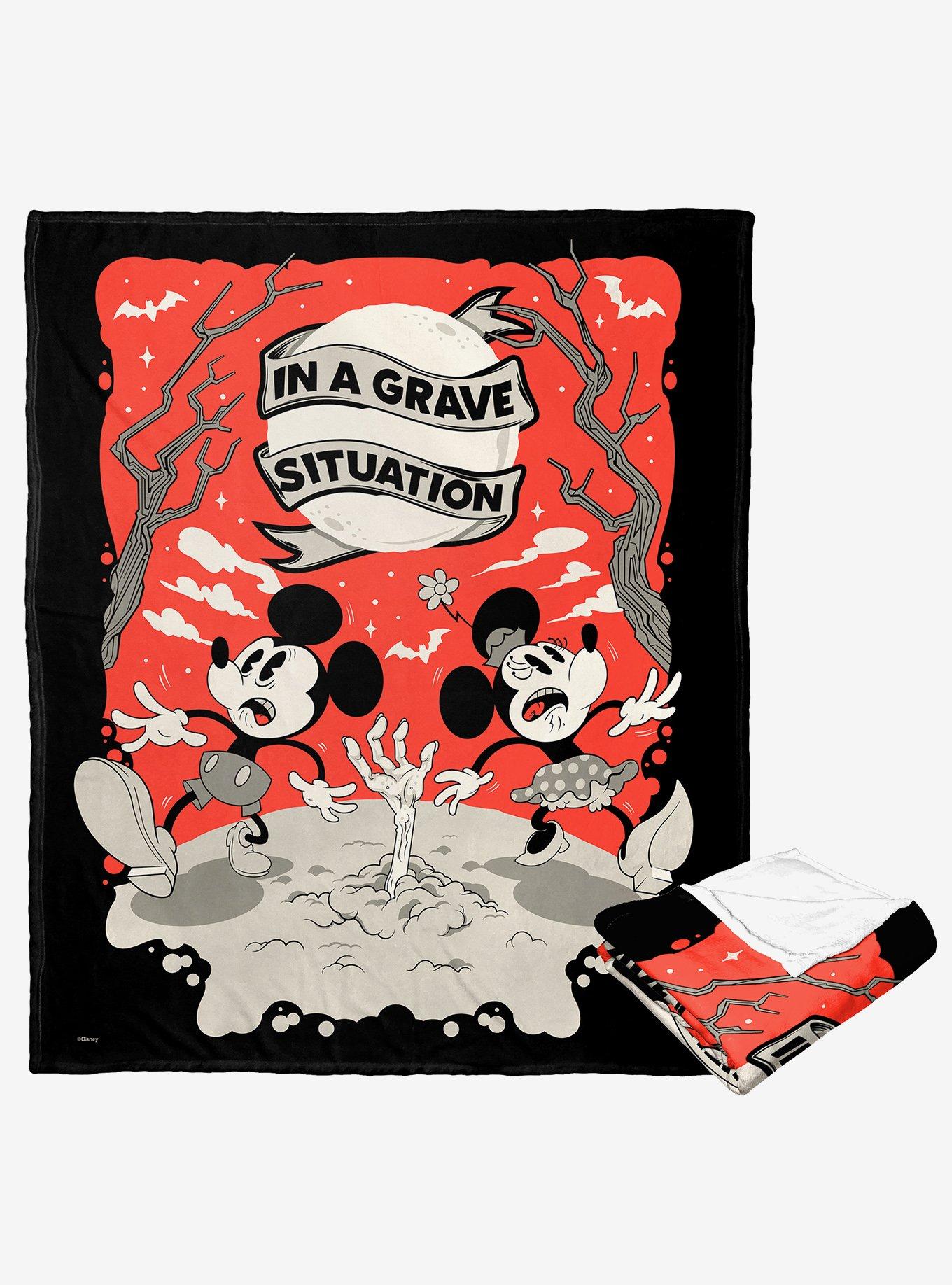 Disney Mickey Mouse Grave Situation Silk Touch Throw