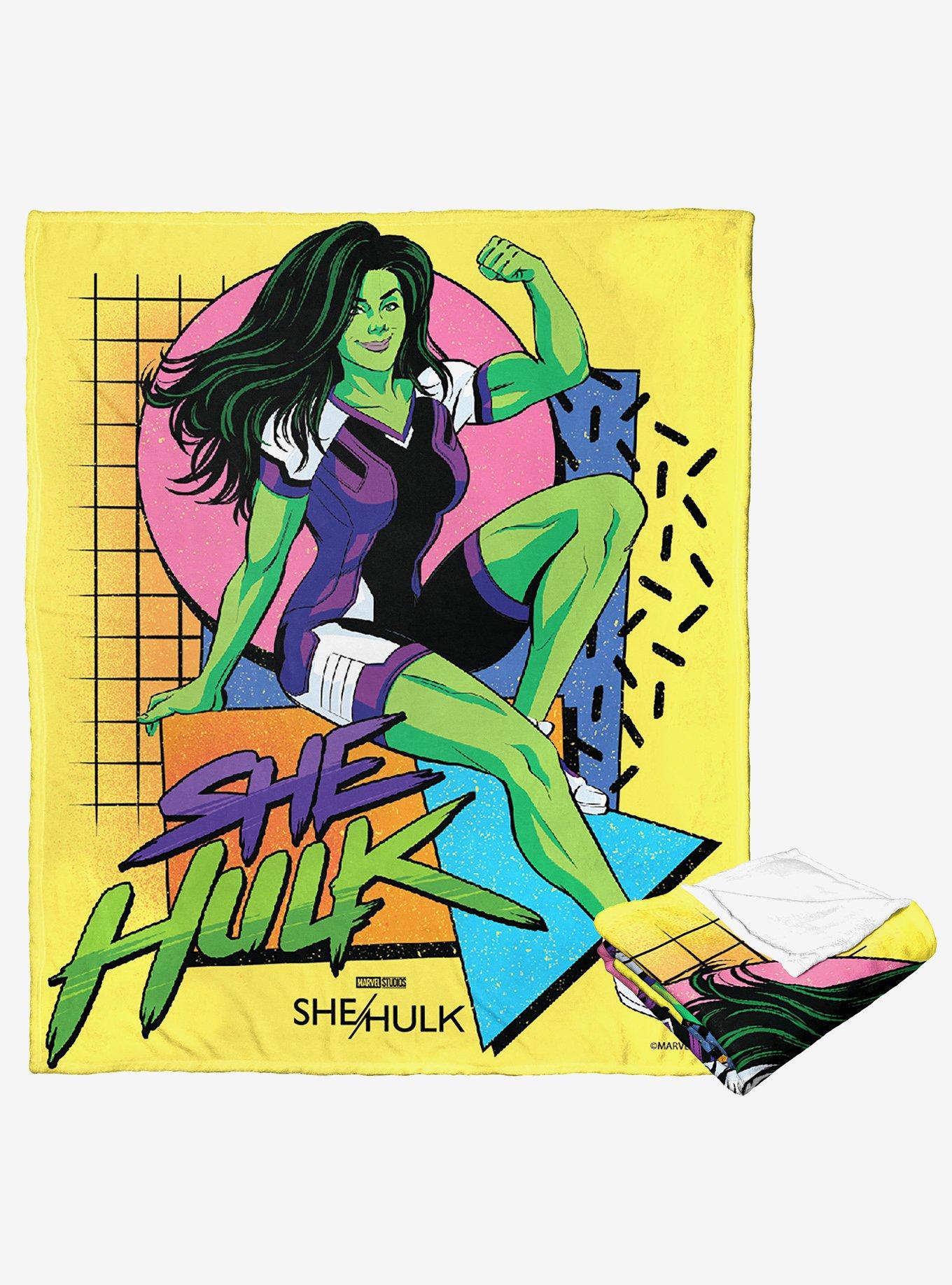 Marvel She Hulk Retro She Hulk Silk Touch Throw, , hi-res