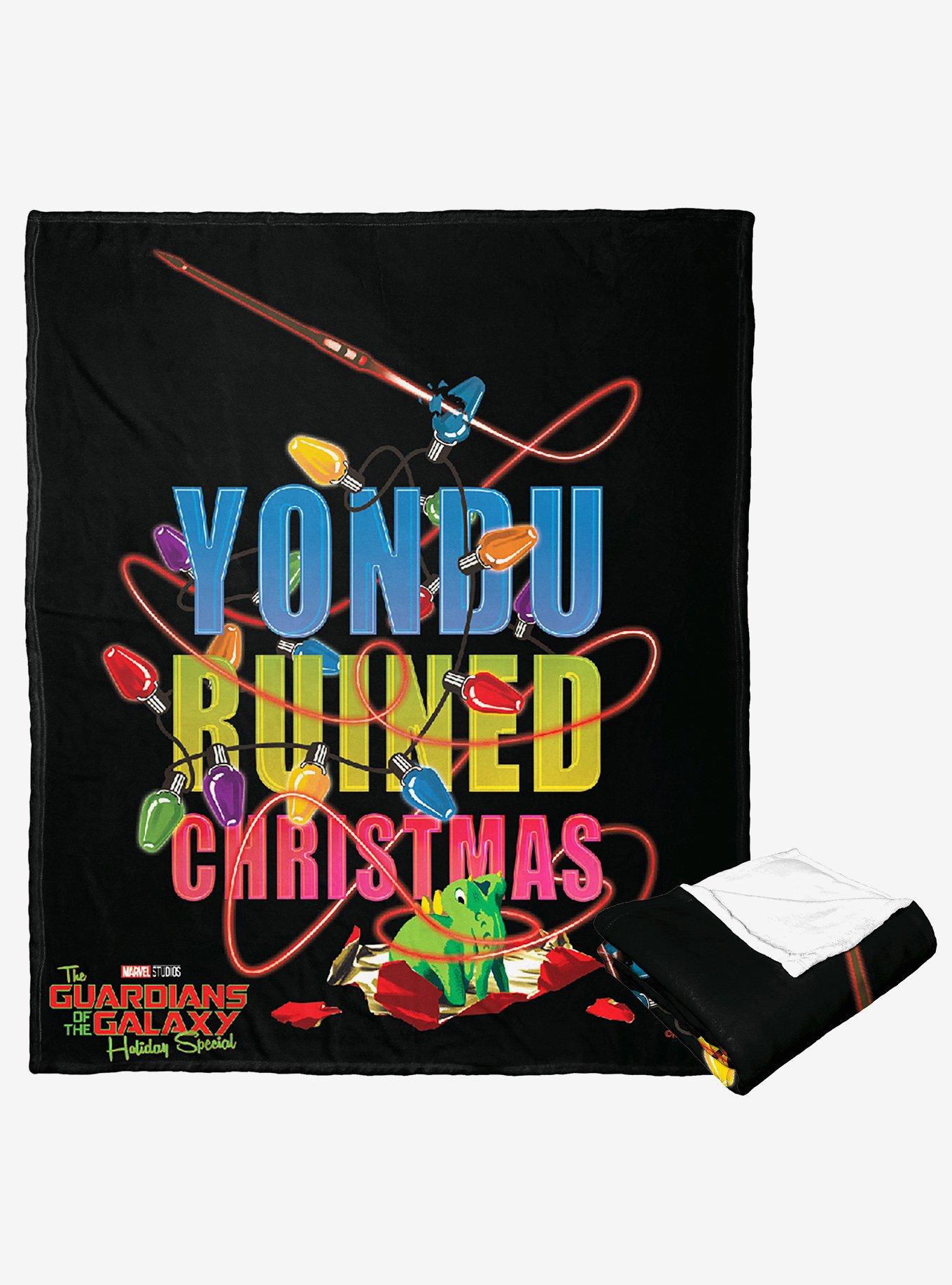 Marvel Guardians Of The Galaxy Holiday Special Yondu Ruined Christmas Silk Touch Throw Blanket, , alternate