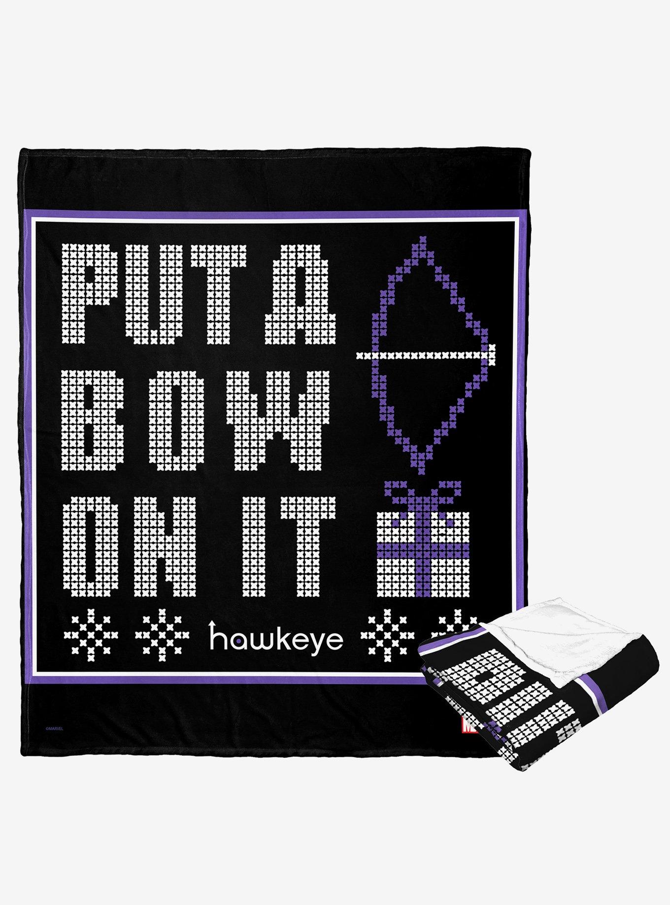 Marvel Hawkeye Put A Bow On It Silk Touch Throw Blanket, , hi-res