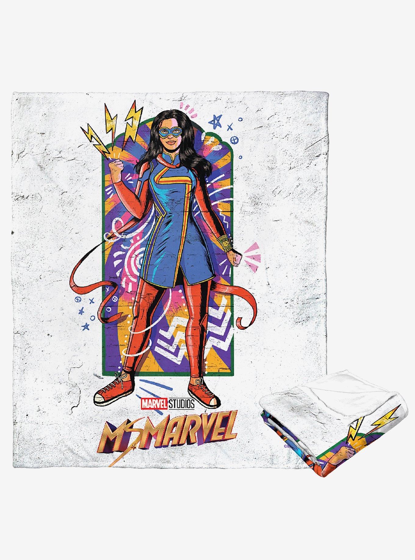 Marvel Ms Marvel Street Art Marvel Silk Touch Throw Blanket, , hi-res