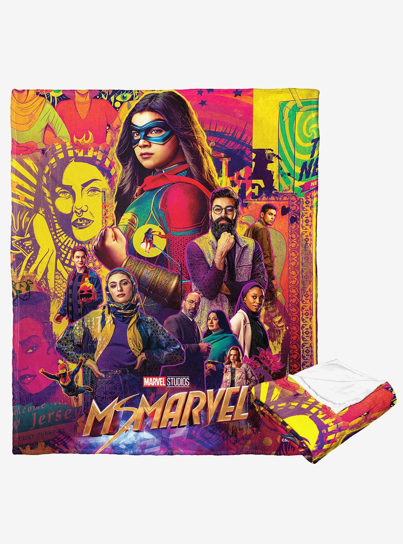 Marvel Ms Marvel Poster Silk Touch Throw Blanket, , hi-res