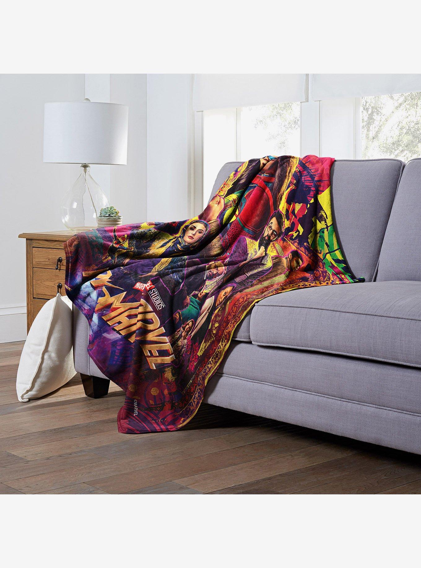Marvel Ms Marvel Poster Silk Touch Throw Blanket, , alternate