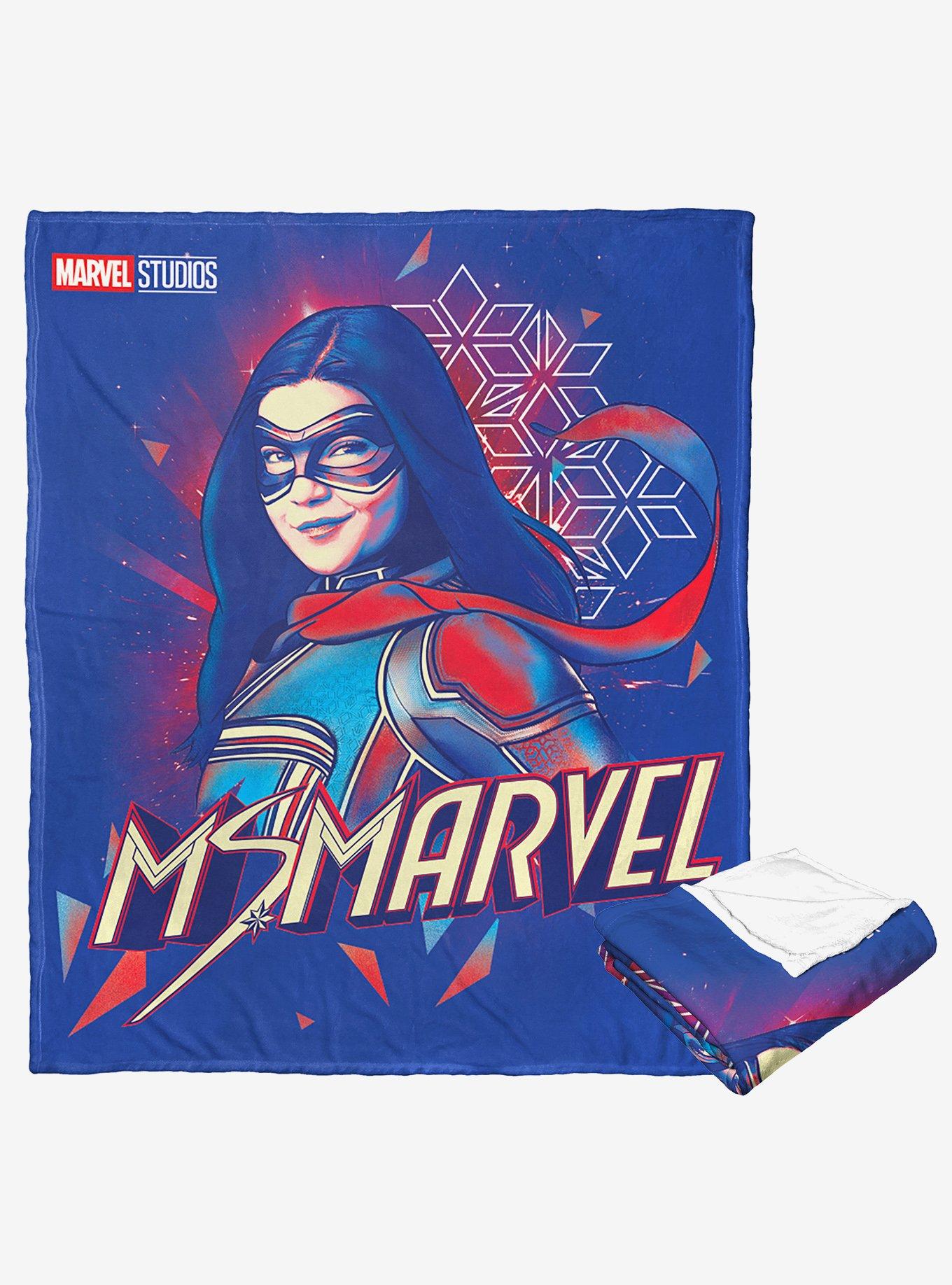 Marvel Ms Marvel Colorful Ms Marvel Silk Touch Throw Blanket, , alternate