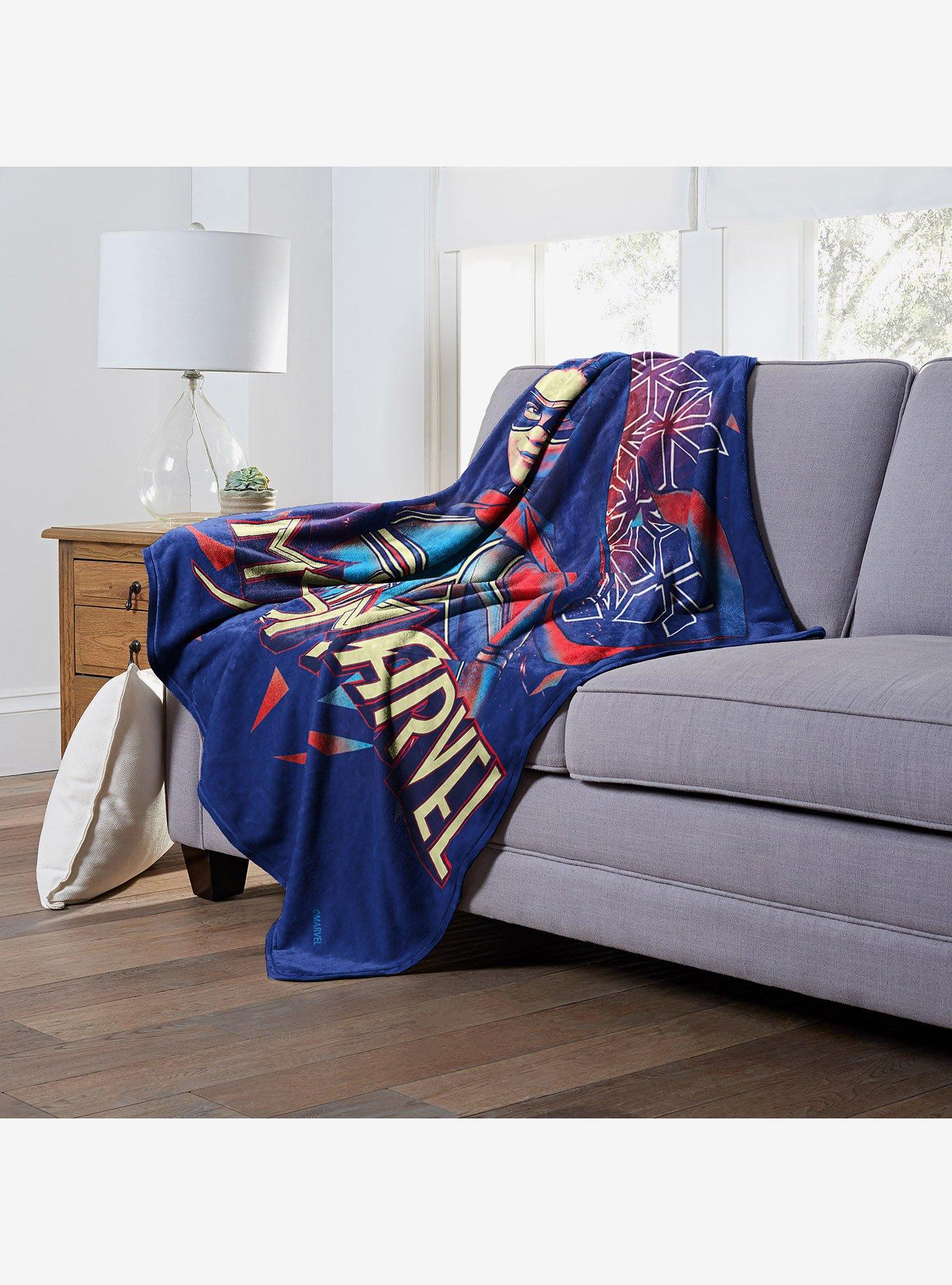 Marvel Ms Marvel Colorful Ms Marvel Silk Touch Throw Blanket, , alternate