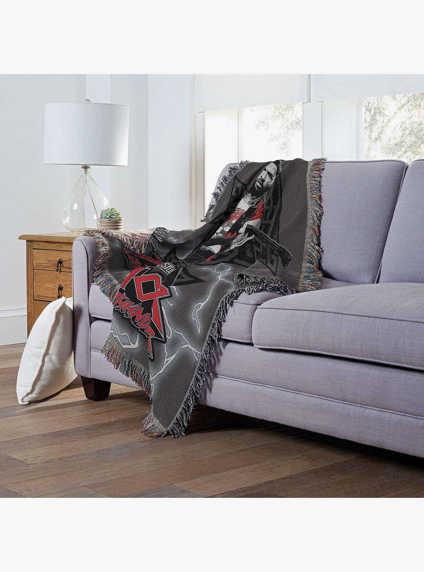 Marvel Thor Stormbreaker Woven Tapestry Throw Blanket