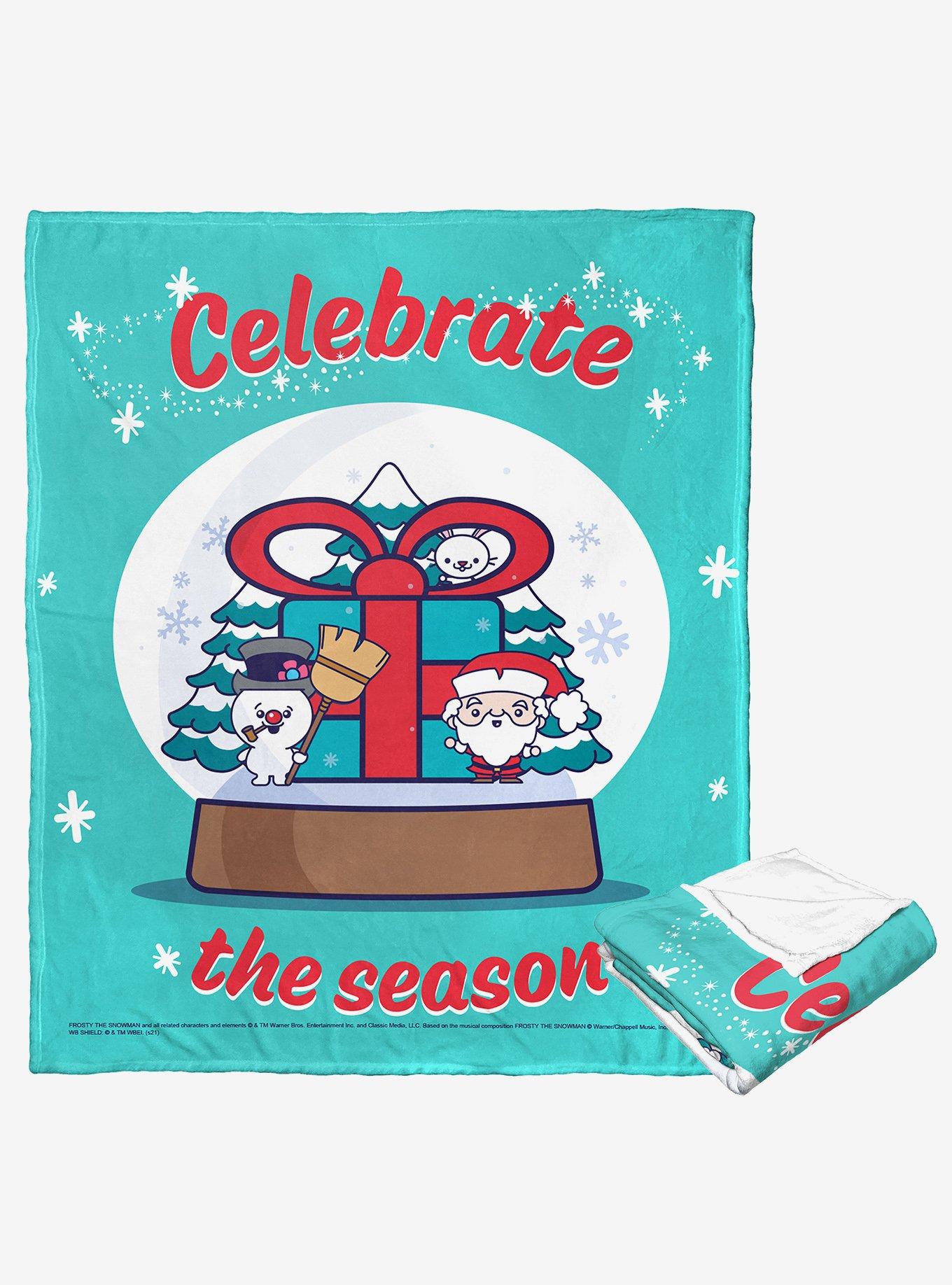 Frosty The Snowman Tis The Season Silk Touch Throw Blanket, , hi-res