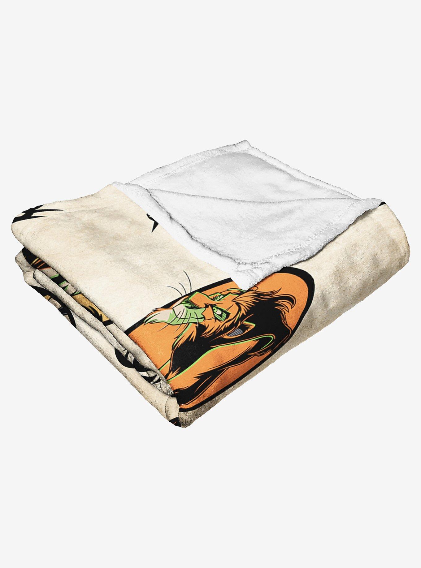 Disney Villains Villainous Pattern Silk Touch Throw Blanket, , alternate