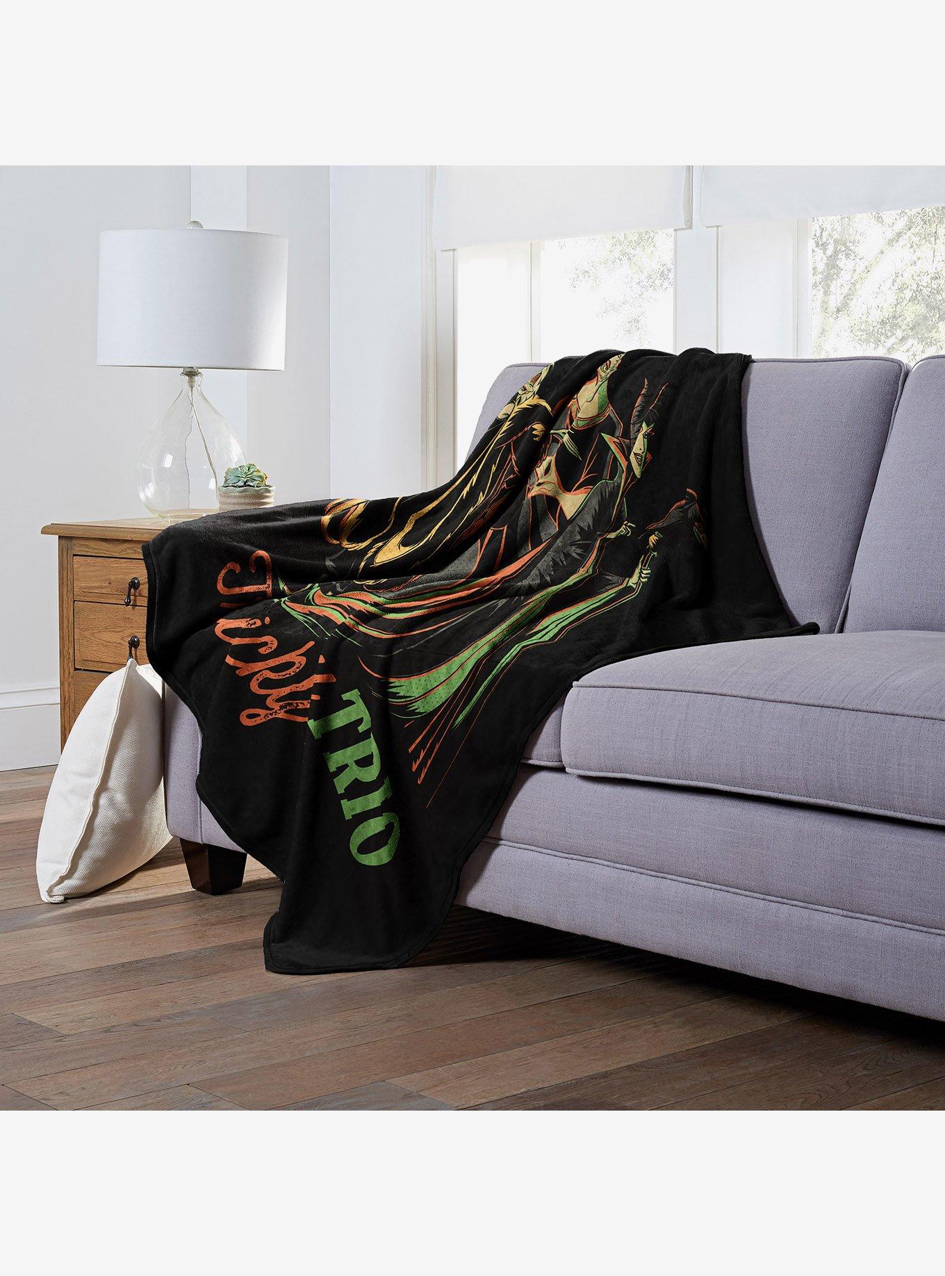Disney Villains Tricky Trio Silk Touch Throw Blanket, , alternate