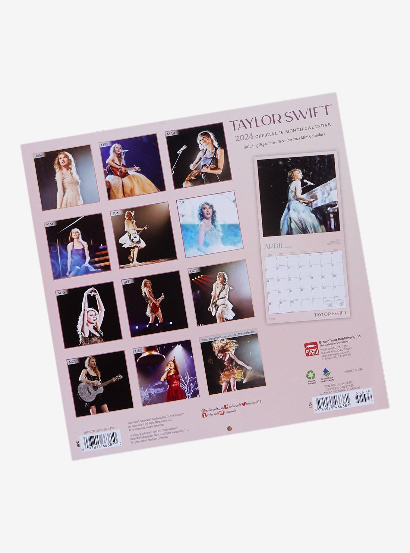 Taylor Swift Speak Now 2024 Calendar, , alternate
