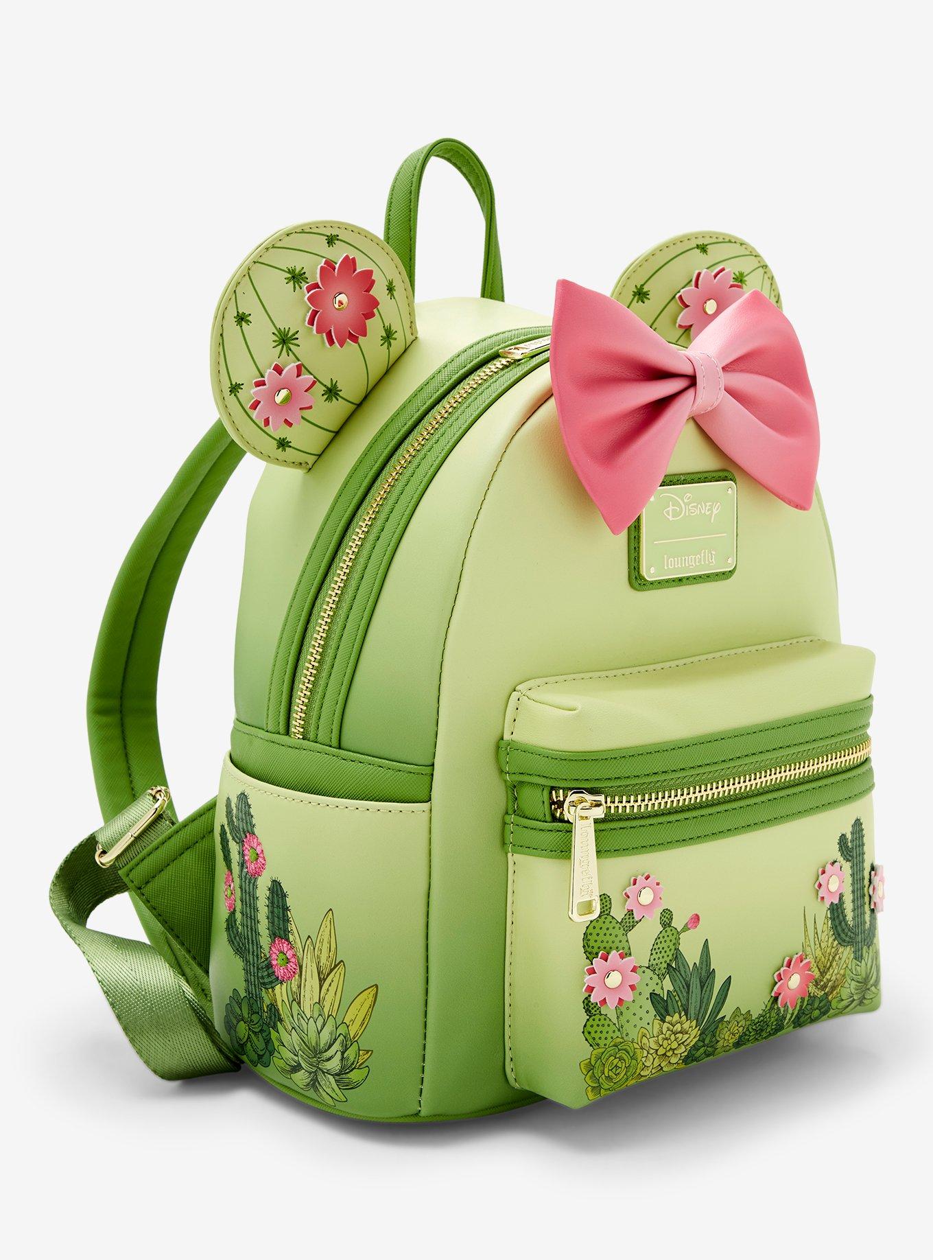 Loungefly Disney Minnie Mouse Cacti Ears Mini Backpack BoxLunch Exclusive BoxLunch