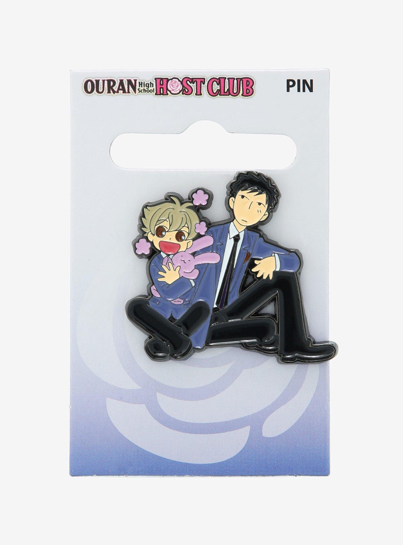 Ouran High School Host Club Honey & Mori Enamel Pin, , alternate