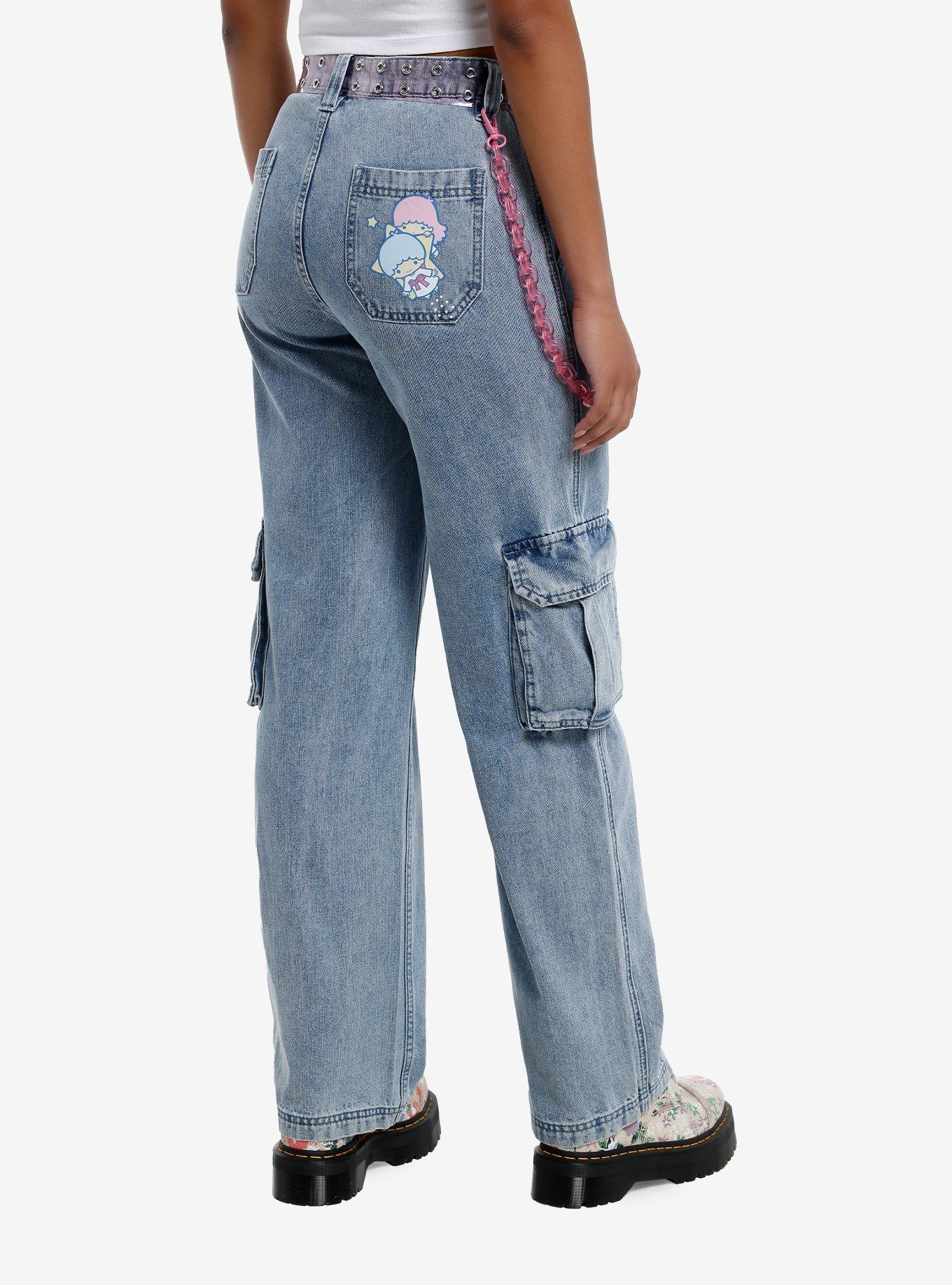 Hello Kitty And Friends Balloon Denim Cargo Pants, MULTI, alternate