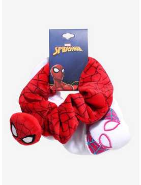 Marvel Spider-Man Spider Gwen & Spider-Man Figural Scrunchy Set - BoxLunch Exclusive, , hi-res