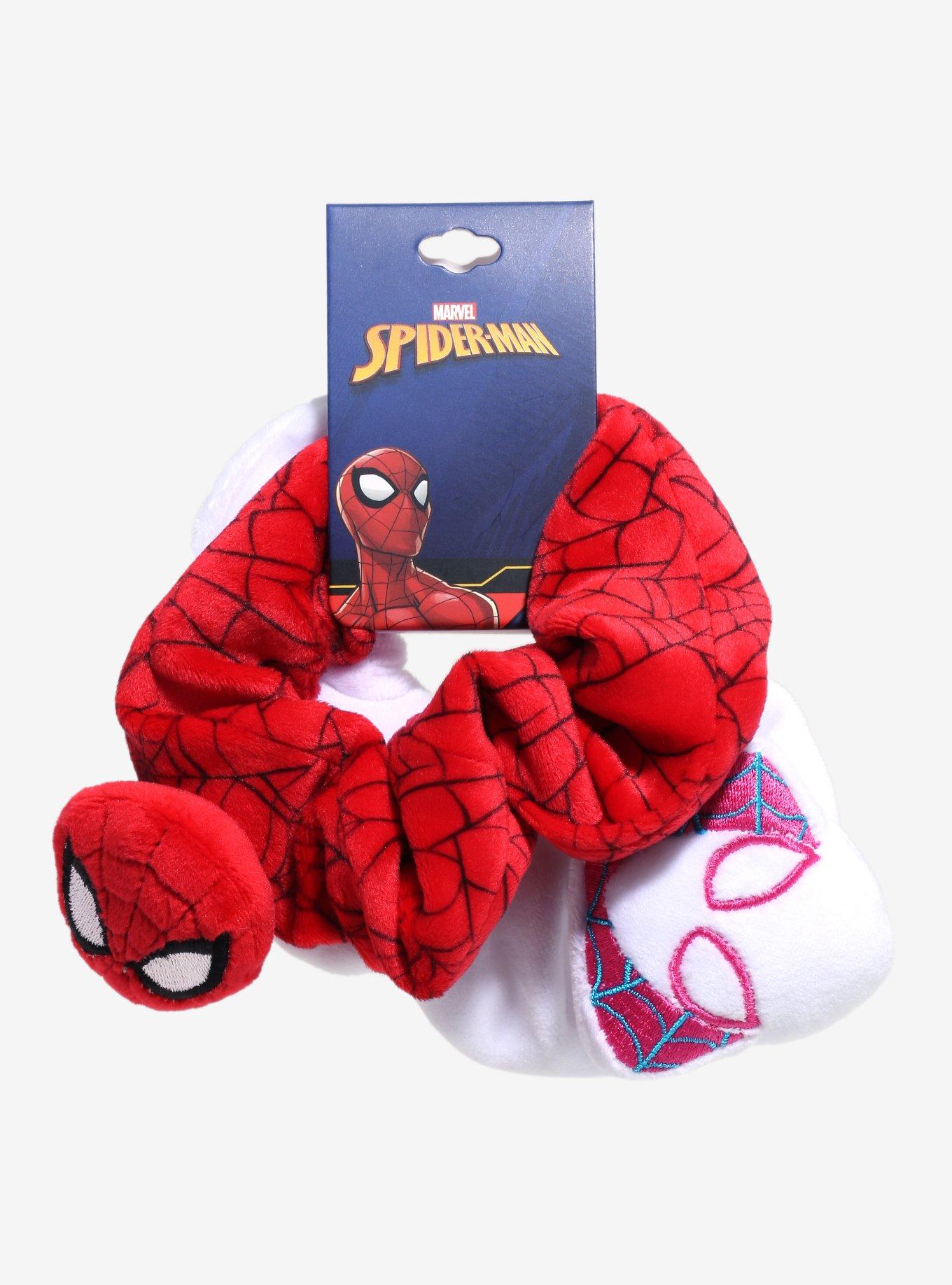 Marvel Spider-Man Spider Gwen & Spider-Man Figural Scrunchy Set - BoxLunch Exclusive, , alternate