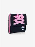 Monster High Skullette Lace-Up Mini Flap Wallet, , alternate