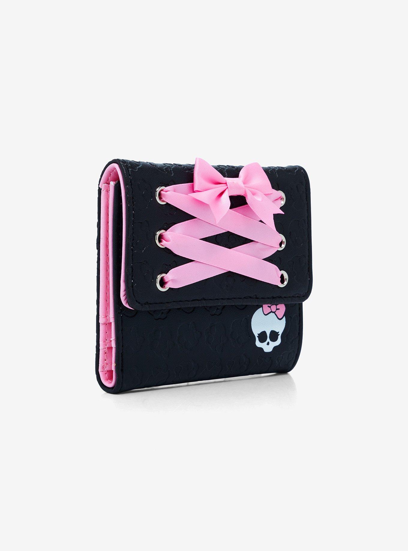 Monster High Skullette Lace-Up Mini Flap Wallet, , hi-res