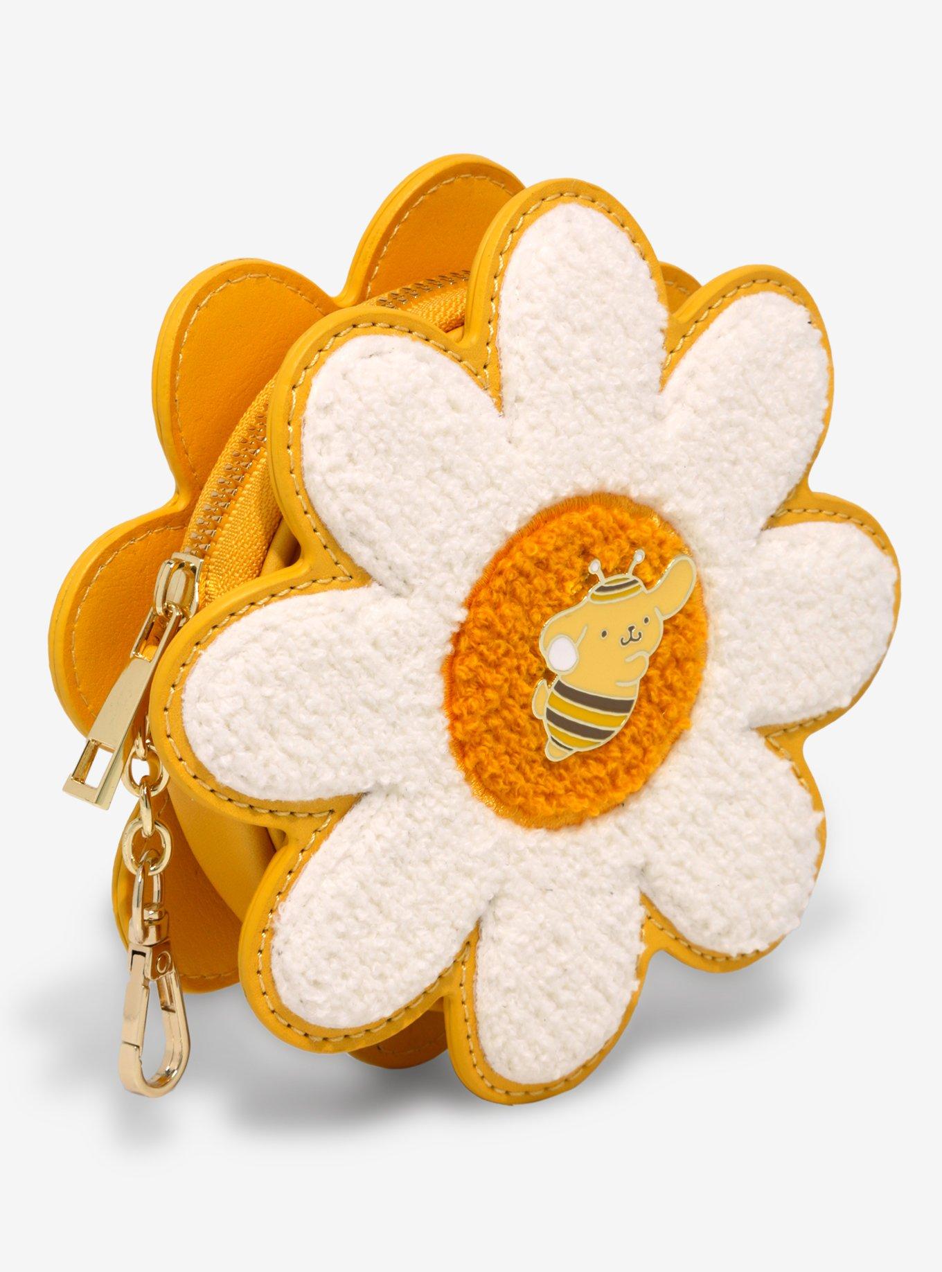 Her Universe Pompompurin Honey Bee Flower Coin Purse, , hi-res