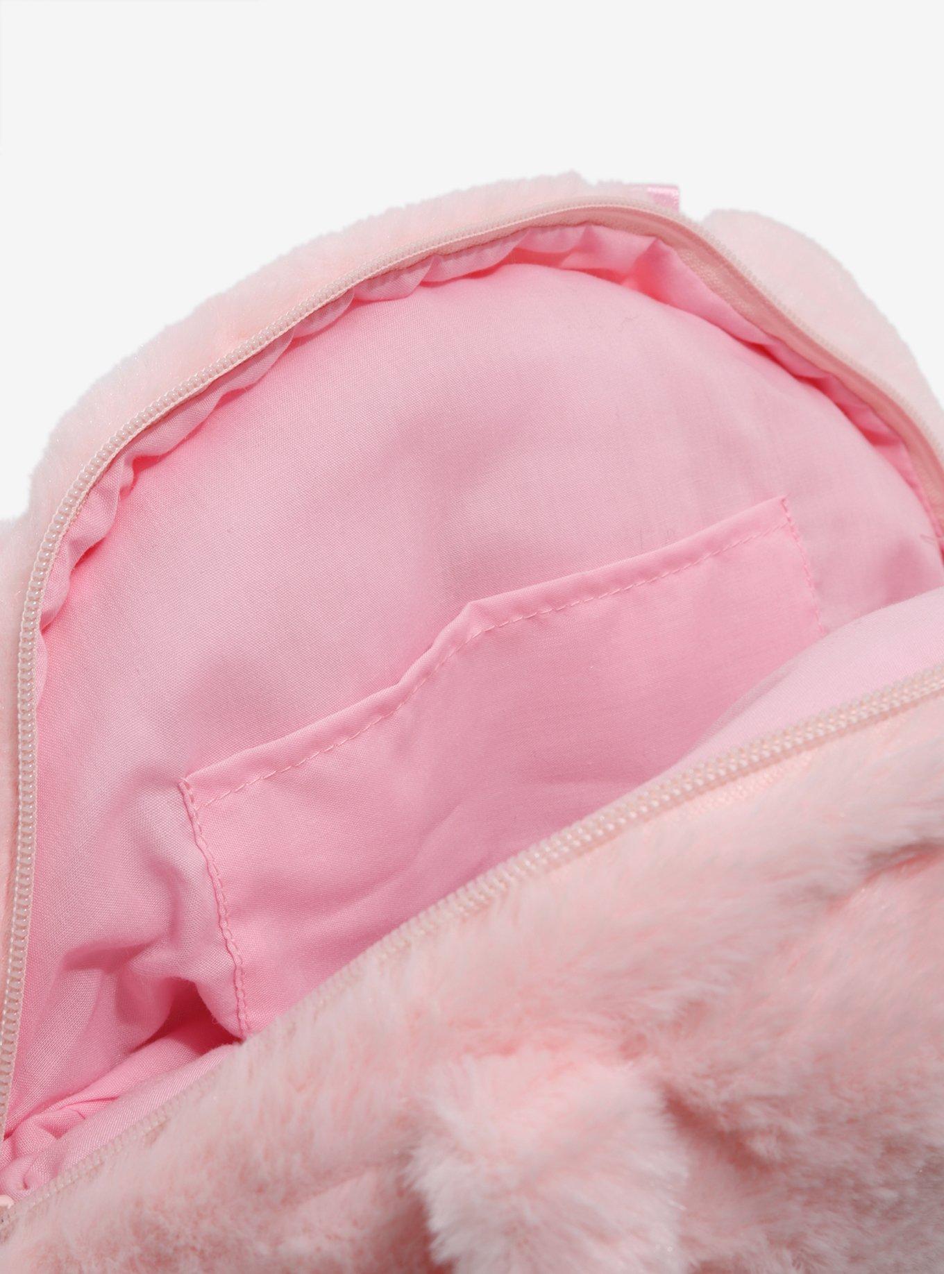 Pink Bear Plush Tote Bag, , alternate
